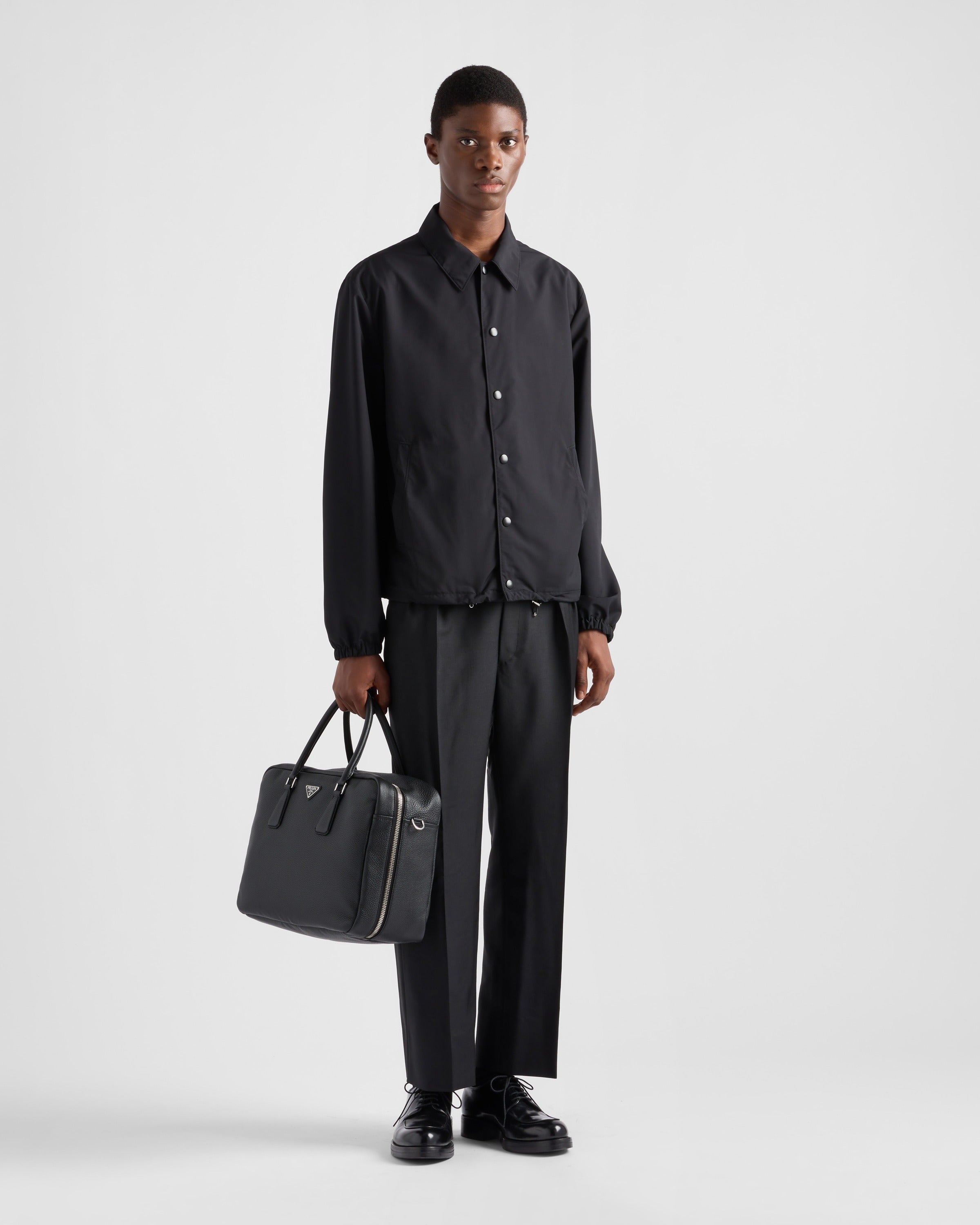 Wool blouson Black
