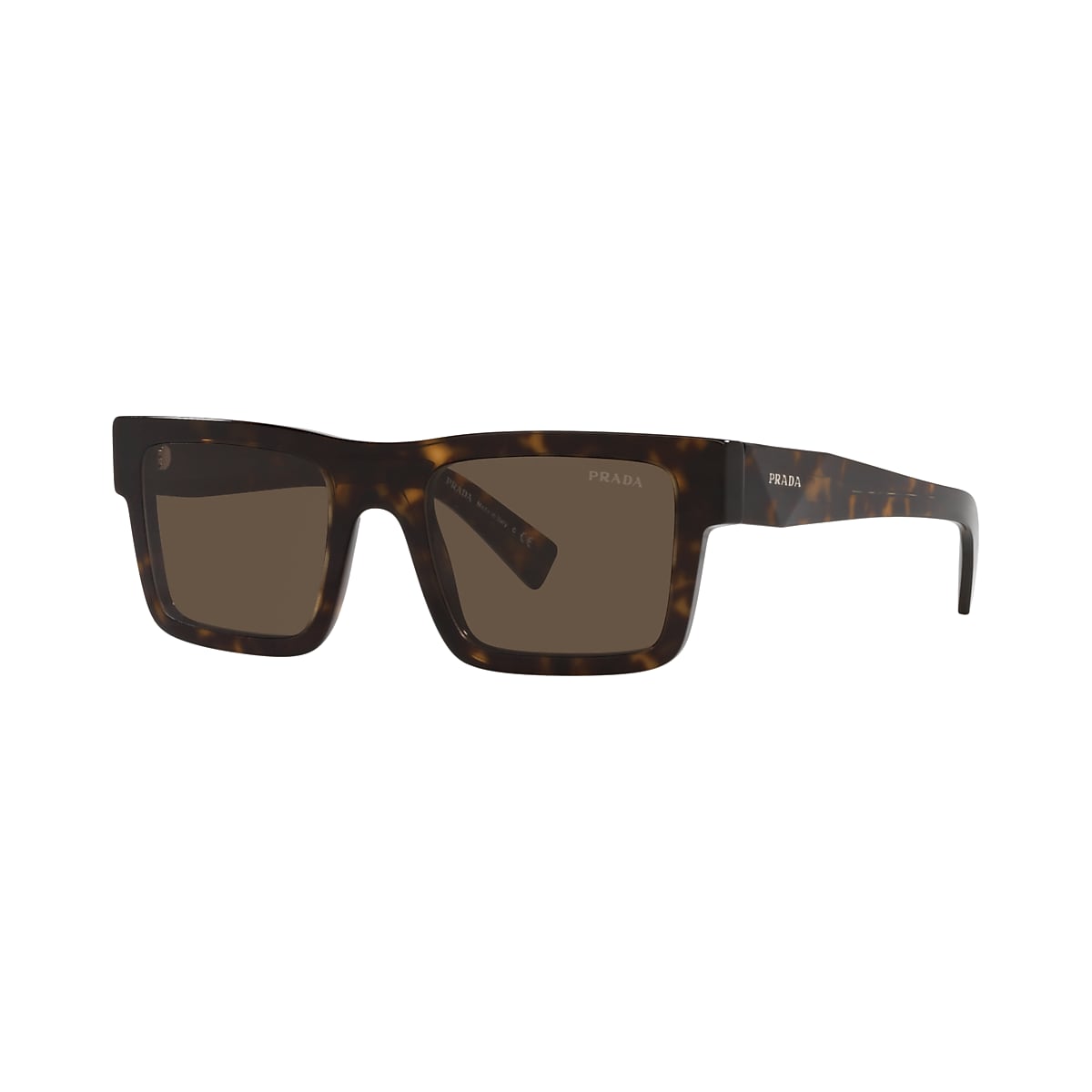 PRADA PR 19WS Tortoise - Men Luxury Sunglasses, Dark Brown Lens