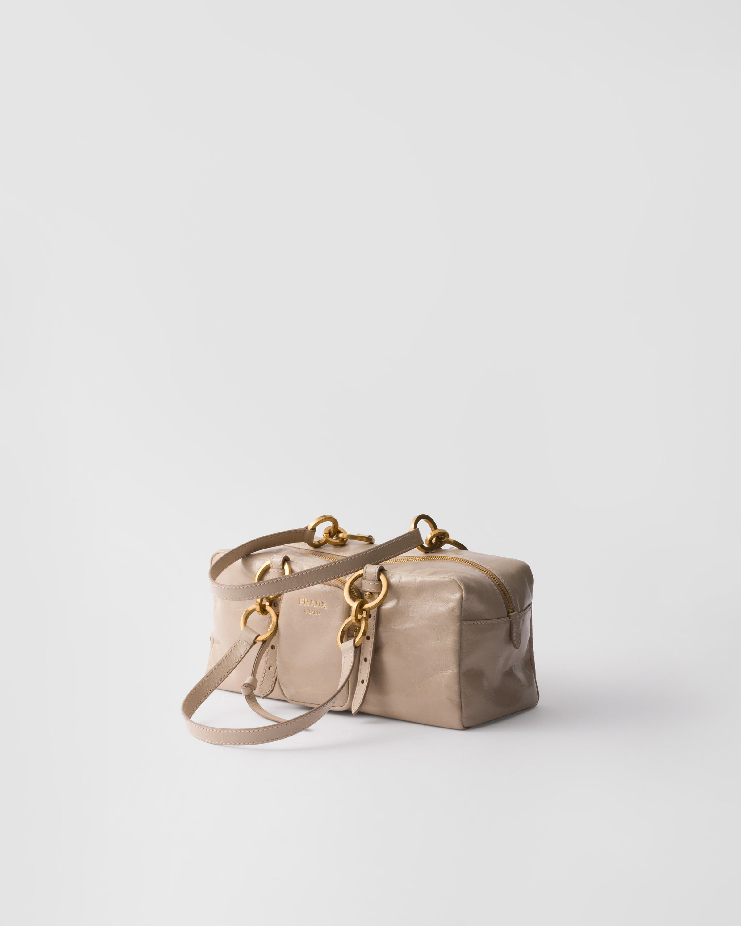 Prada Dangle medium leather top-handle bag Powder Pink