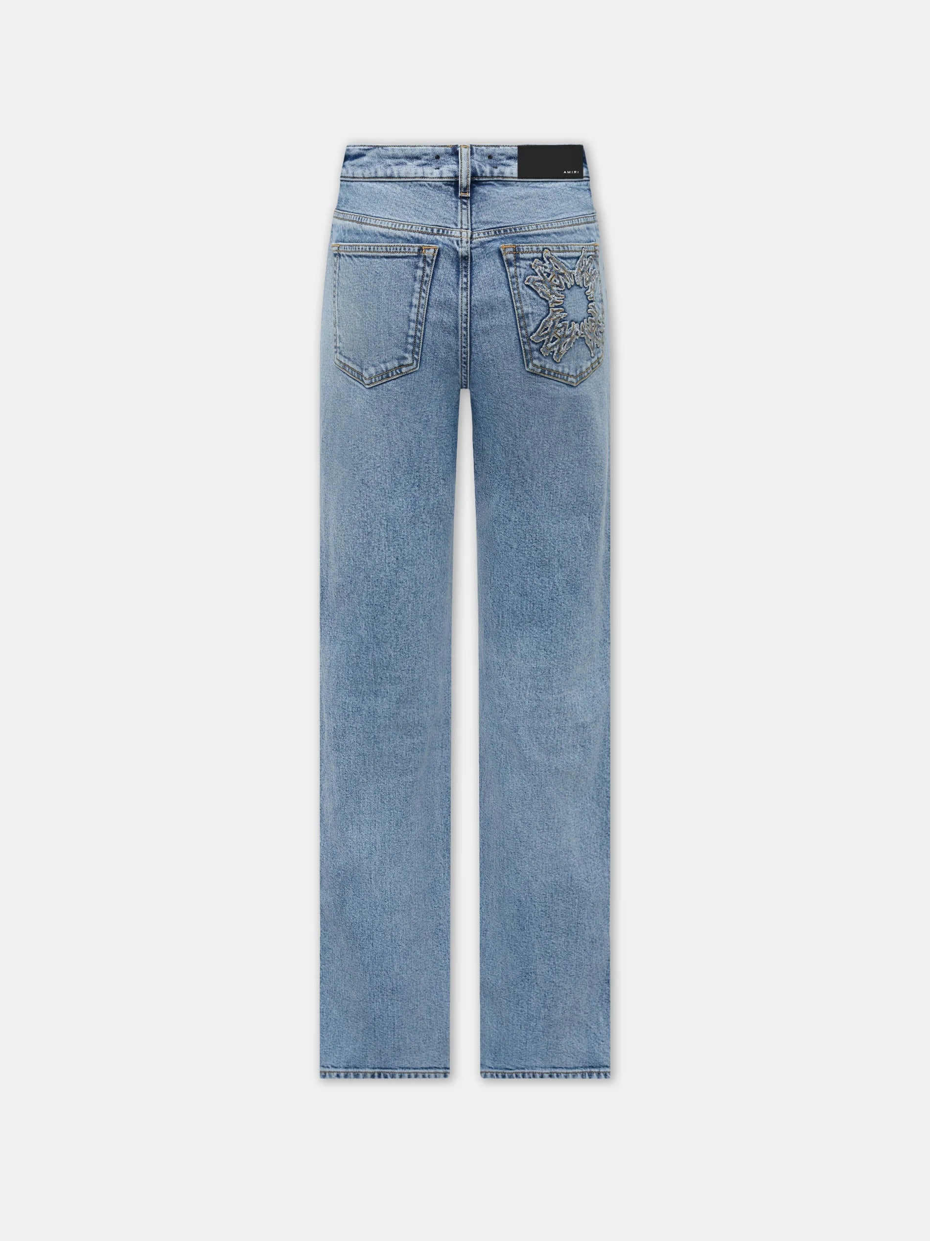 WOMEN'S MA QUAD PATCH SLIM JEAN Stone Indigo