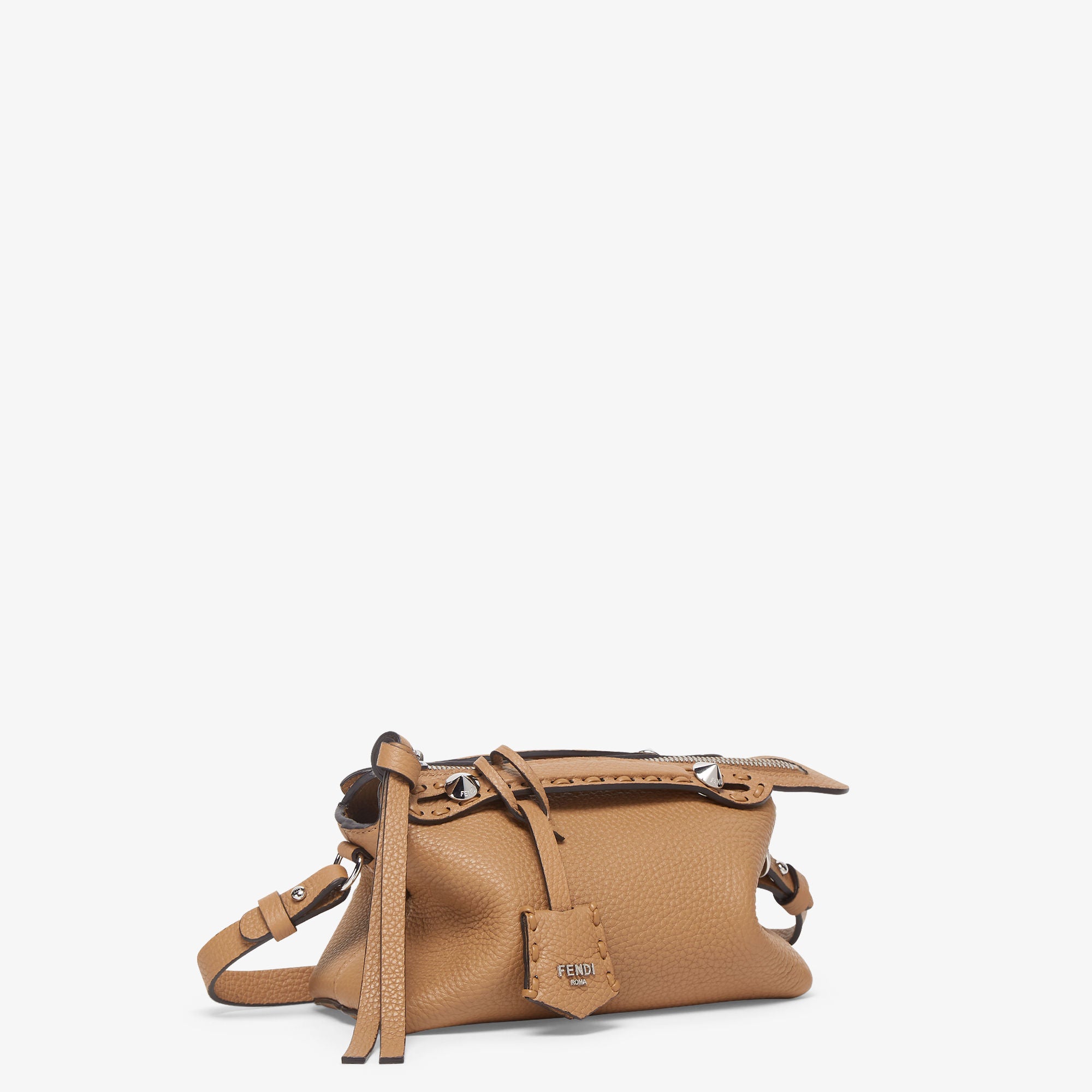 By The Way Selleria Mini Cappuccino-colored Selleria mini-bag with 156 hand-sewn stitches