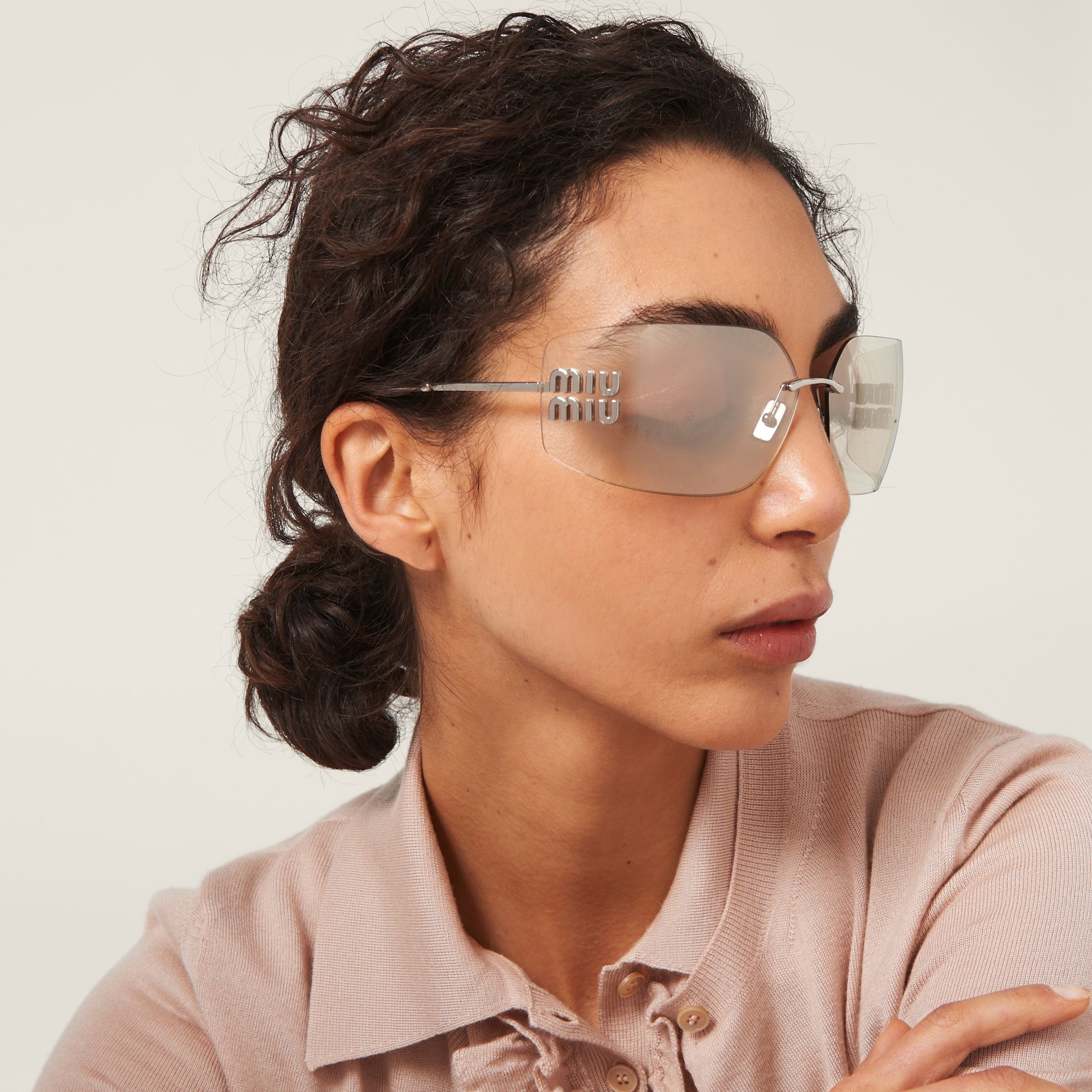 Miu Miu Runway sunglasses Light gold lenses
