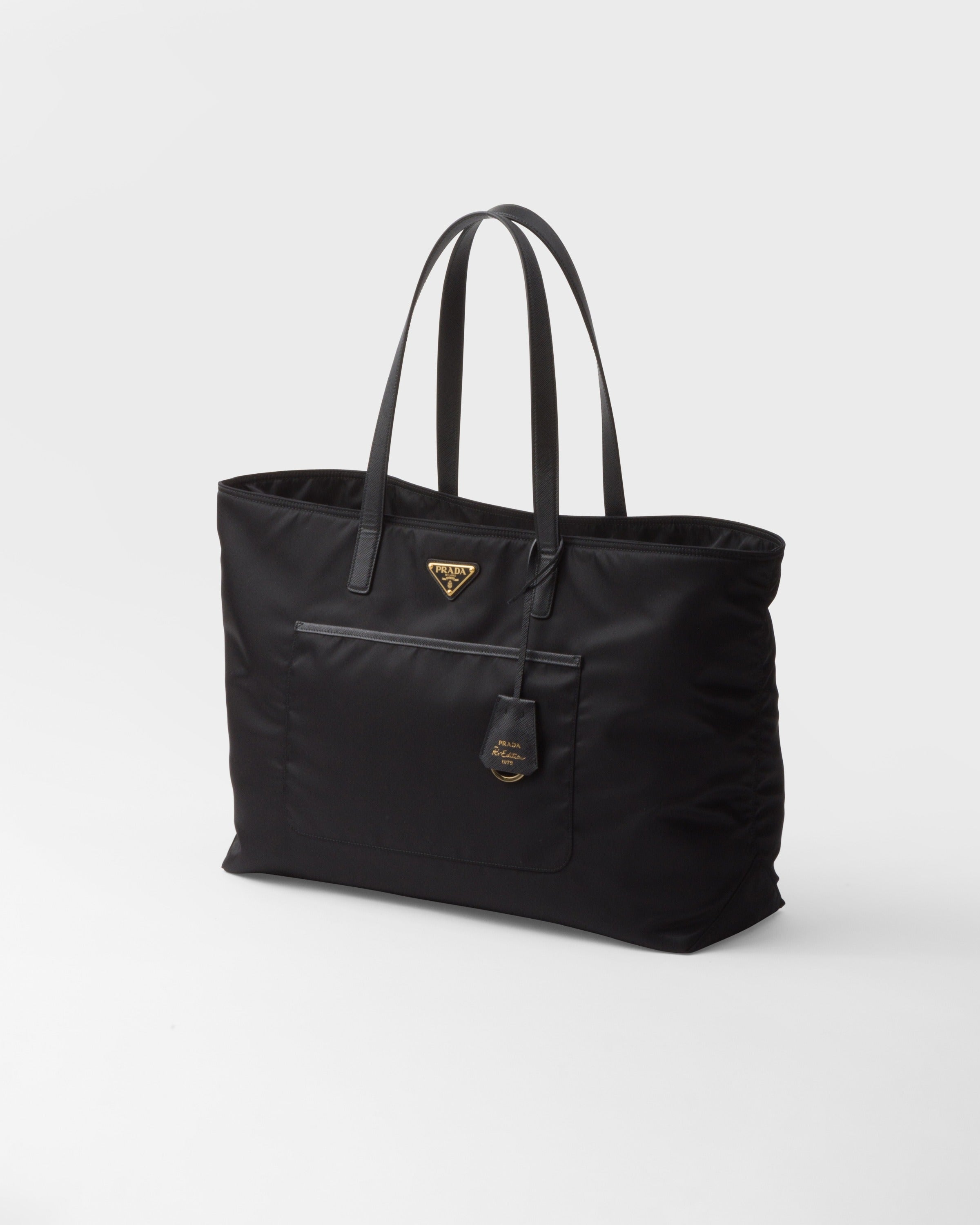 Prada Re-Edition 1978 large Re-Nylon and Saffiano leather tote bag Black