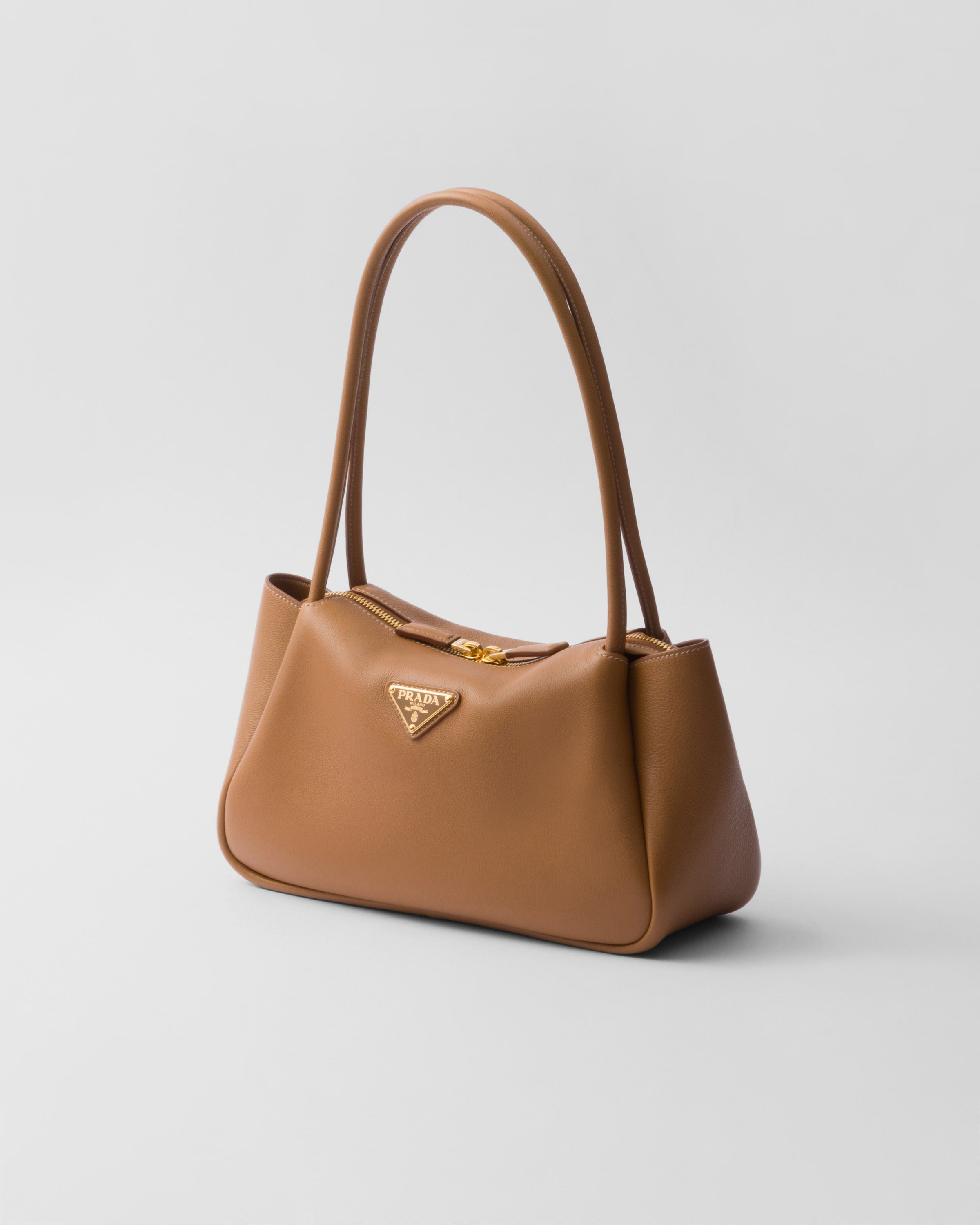 Prada Darling medium leather shoulder bag Caramel