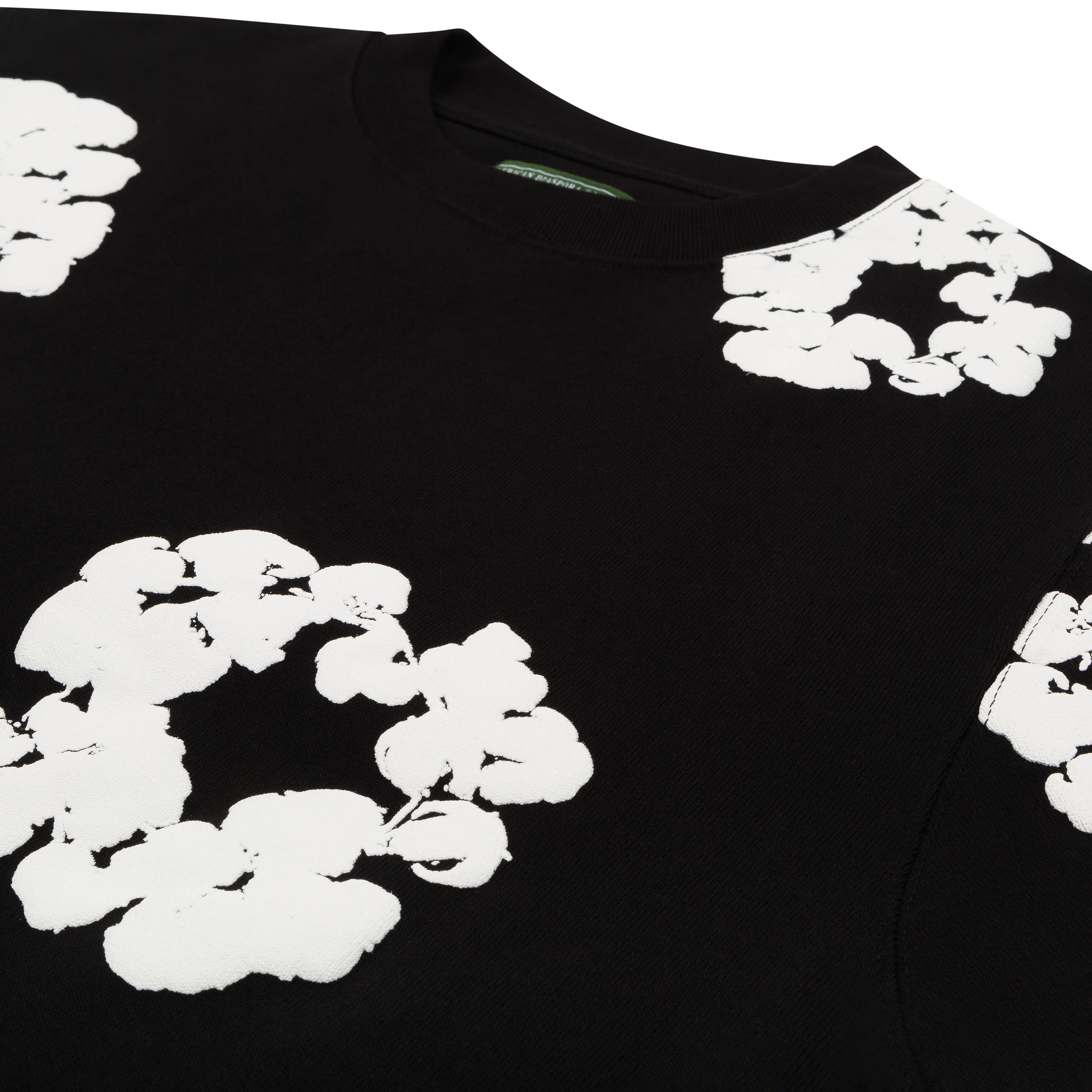 Cotton Wreath Long Sleeve Black Black
