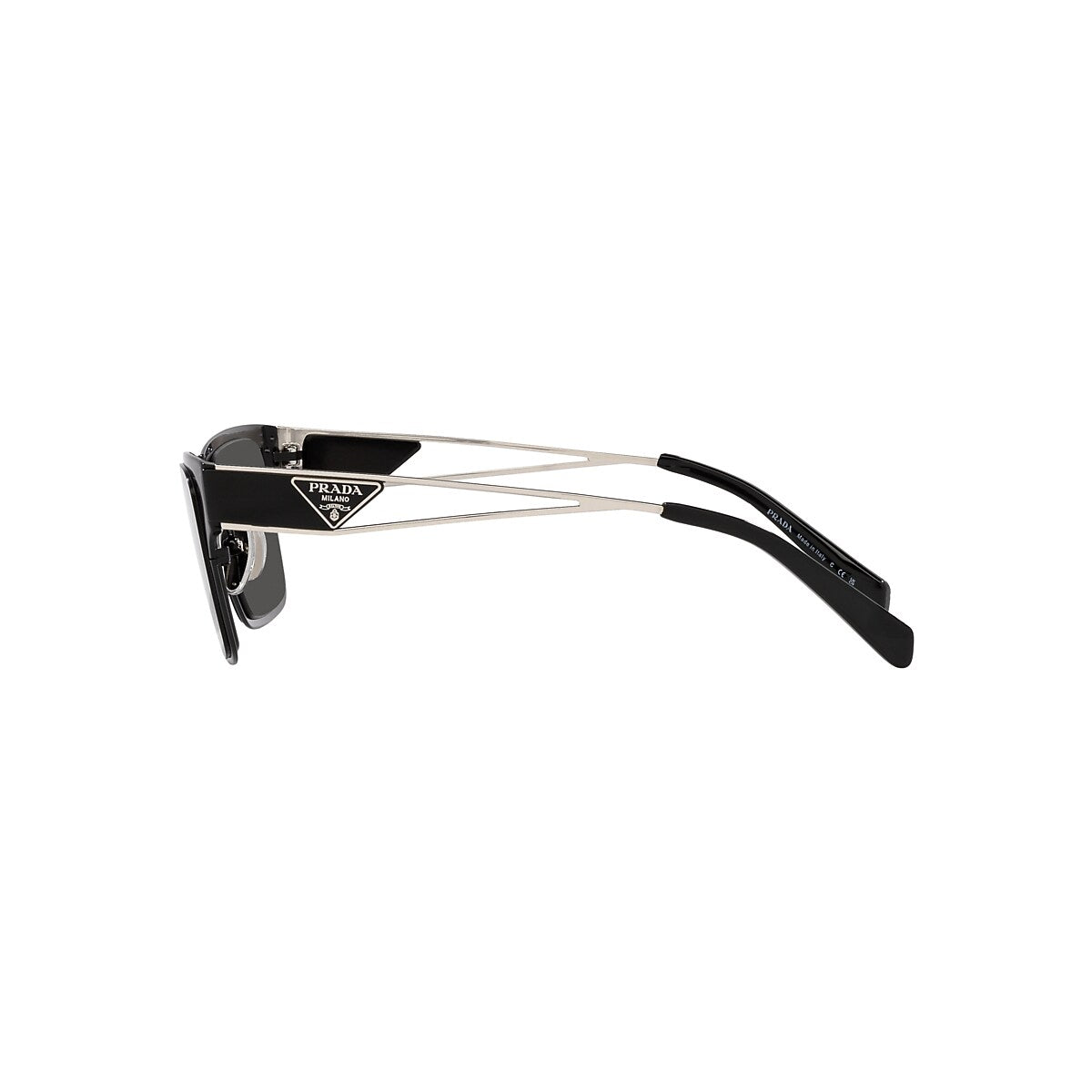 PRADA PR 71ZS Matte Black - Men Luxury Sunglasses, Dark Grey Lens