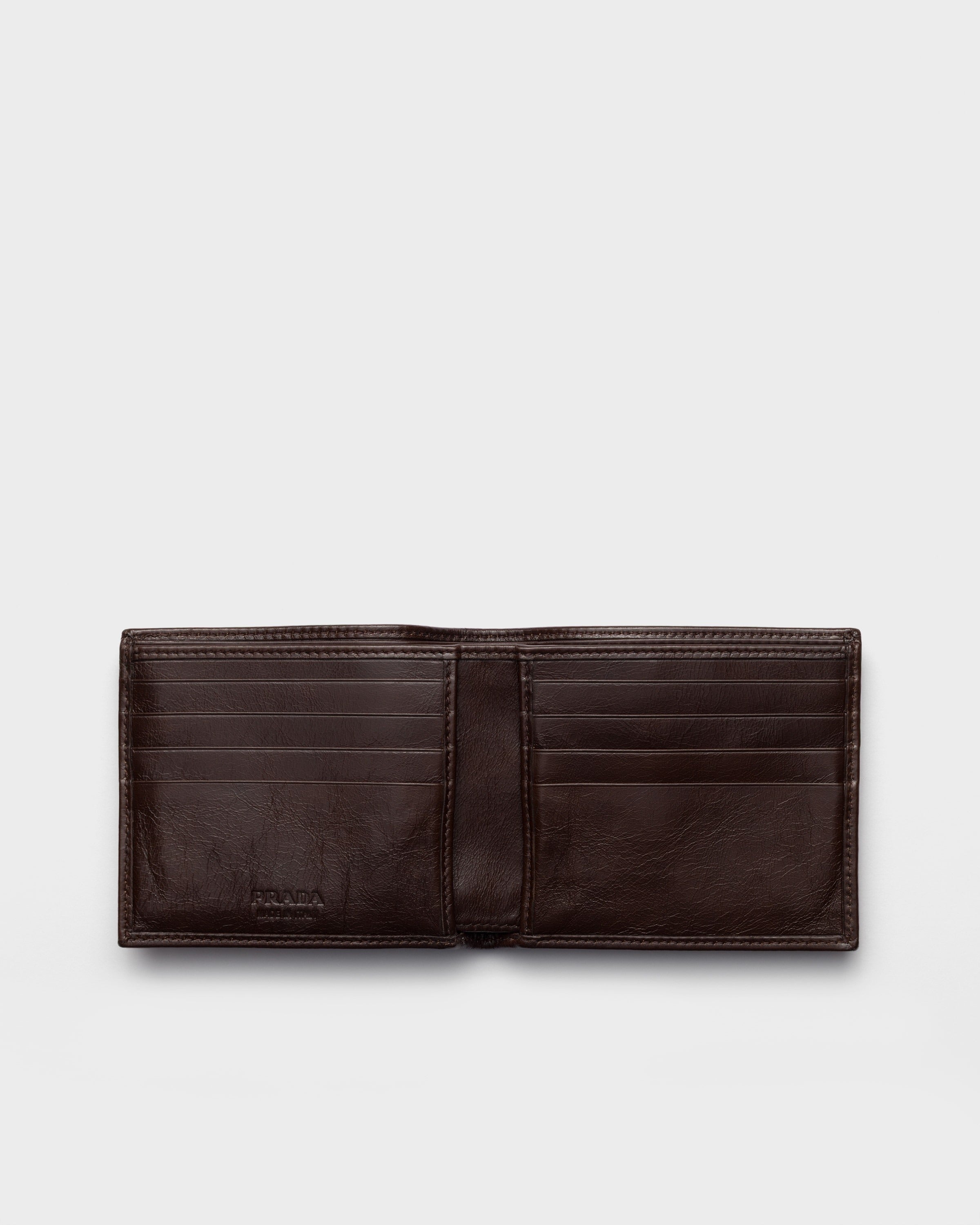 Leather wallet Dark Brown