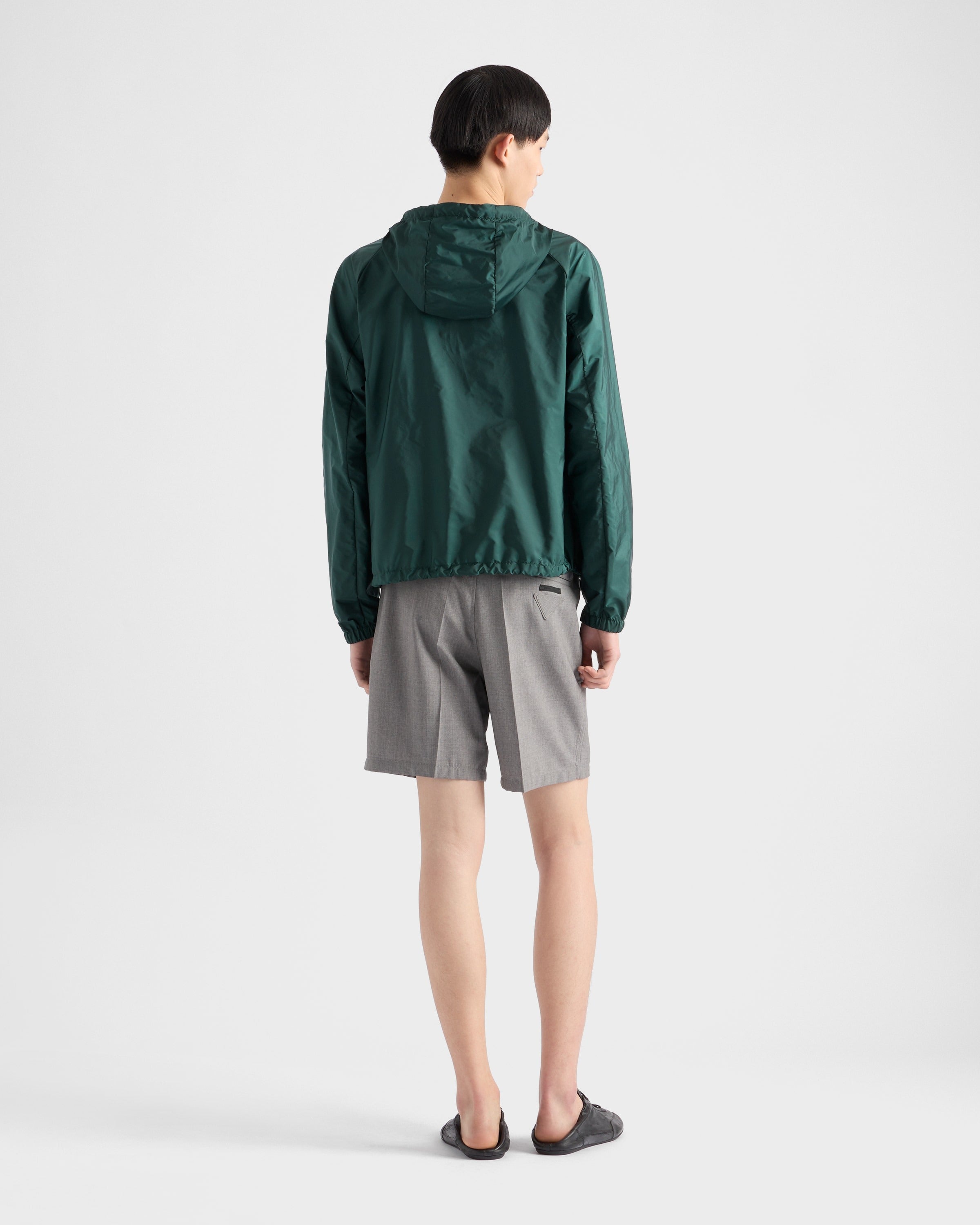 Re-Nylon blouson jacket Bottle Green