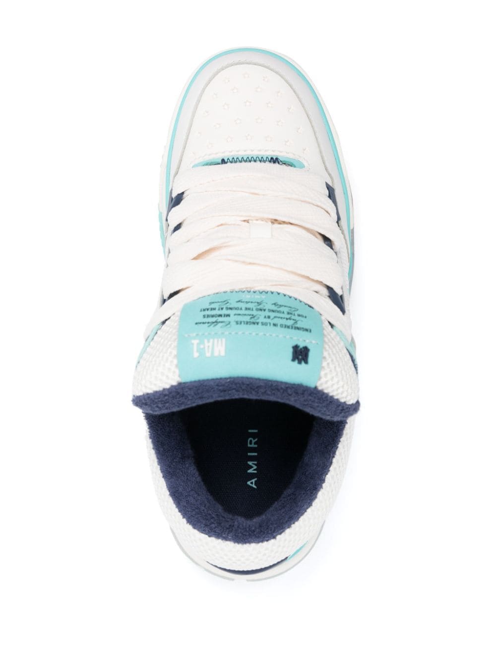 MA-1 panelled leather sneakers
