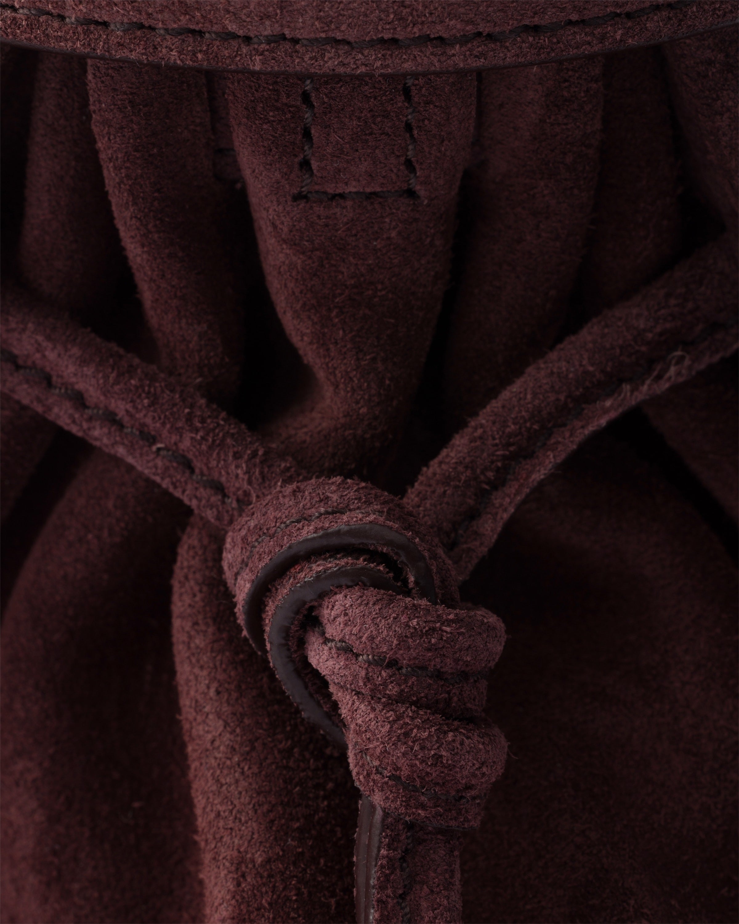 Small Prada Bonnie suede shoulder bag Burgundy