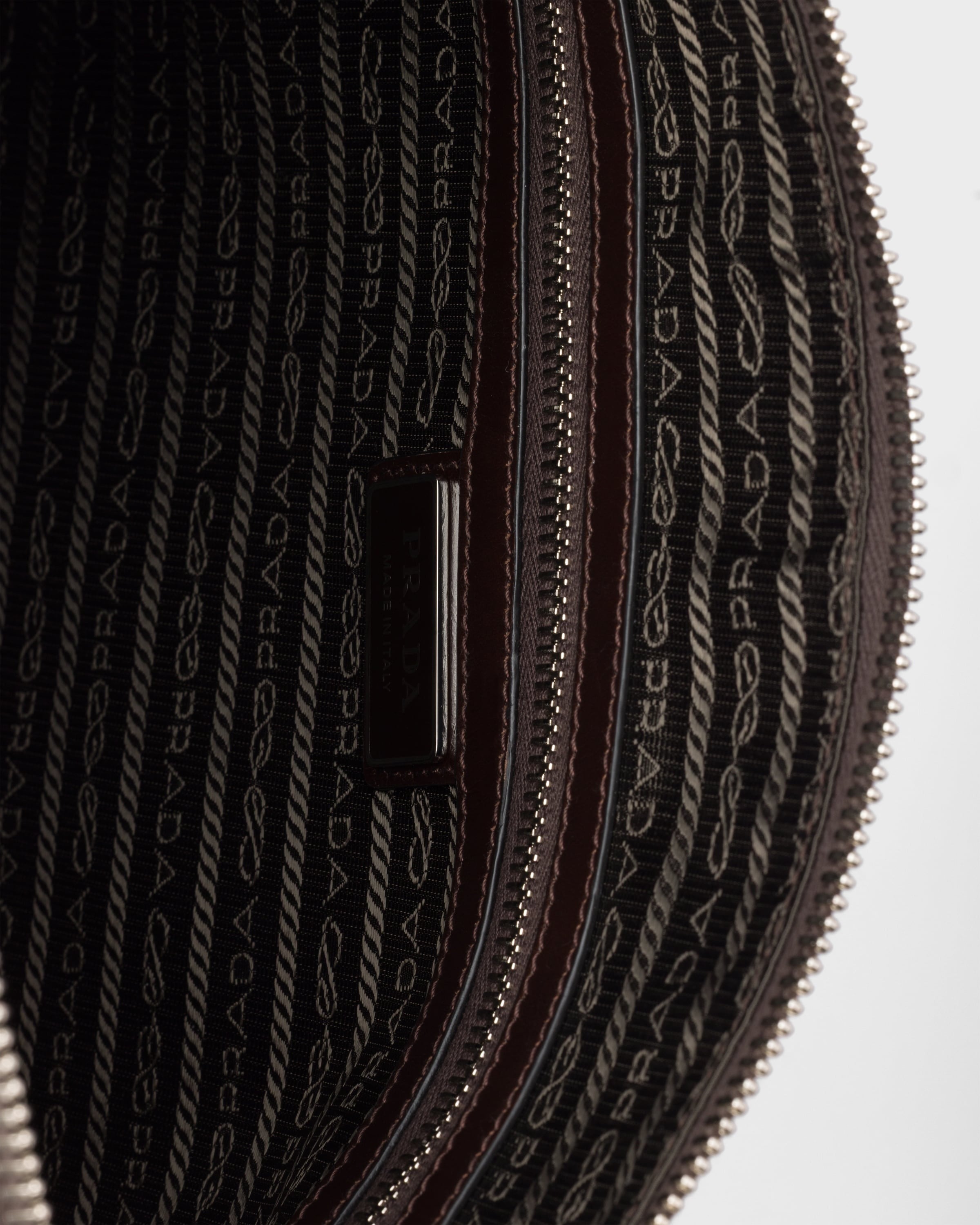 Leather shoulder bag Dark Brown