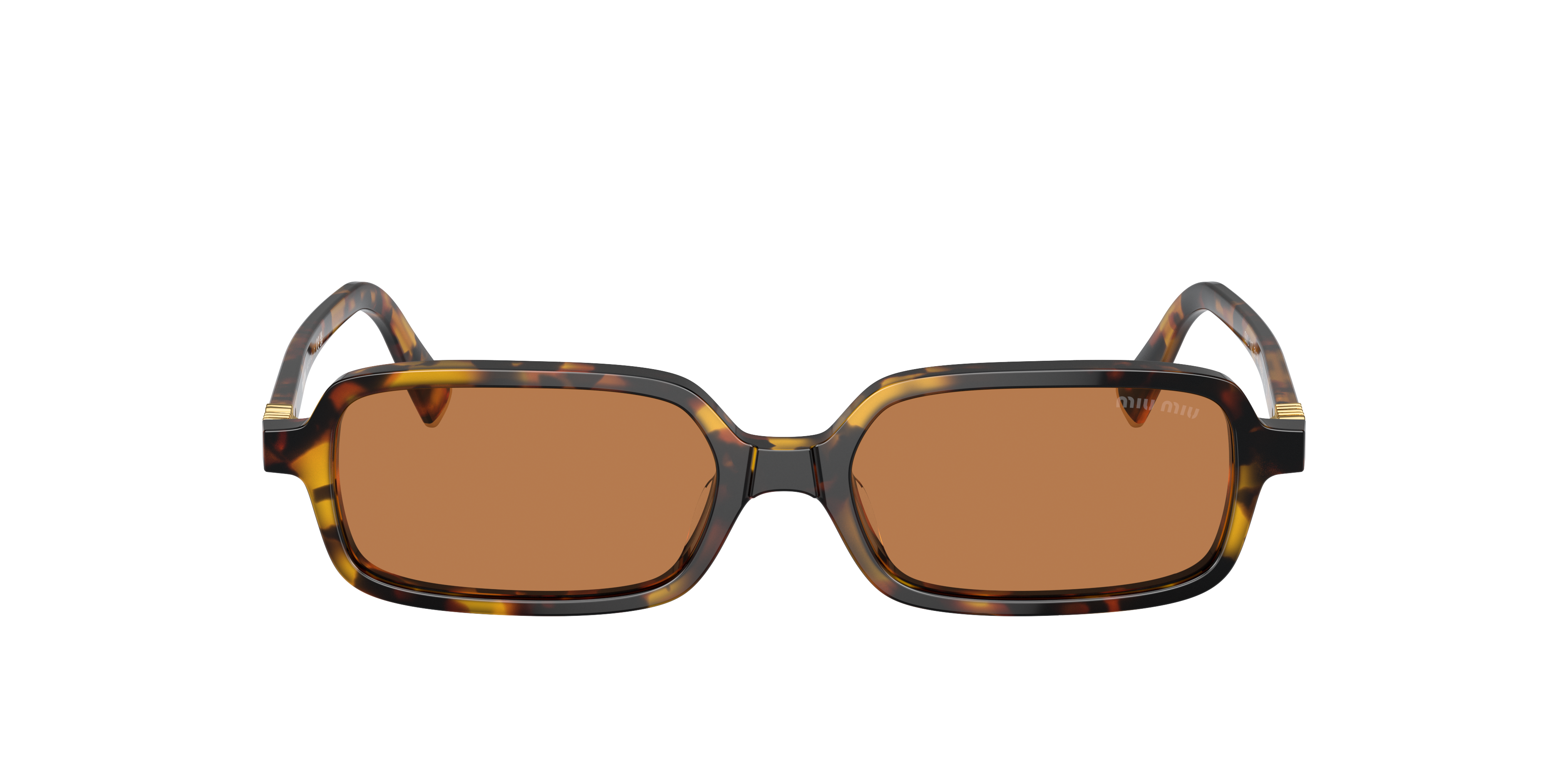 MIU MIU MU 11ZS Honey Havana - Women Luxury Sunglasses, Brown Lens