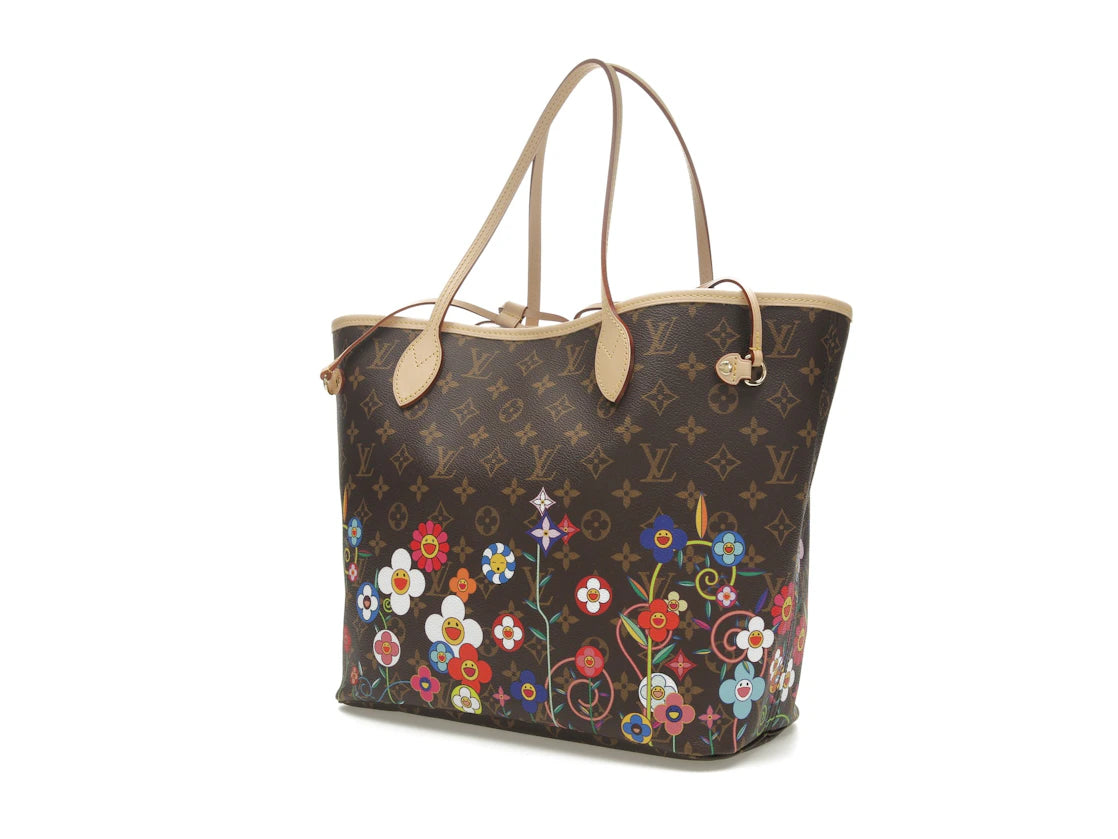 Louis Vuitton x Takashi Murakami Neverfull MM Superflat Monogram