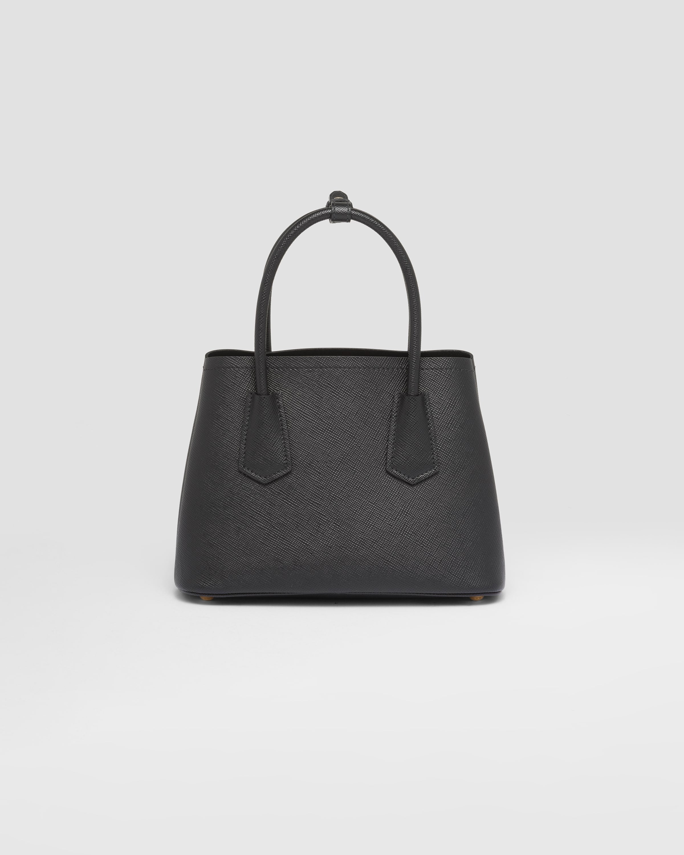 Small Prada Double Saffiano leather bag Black