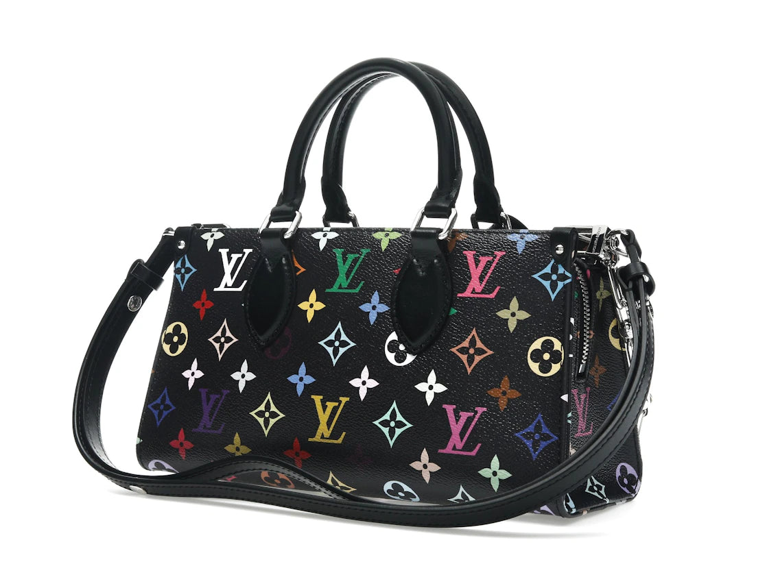 Louis Vuitton x Takashi Murakami OnTheGo East West Chain Black Multicolored