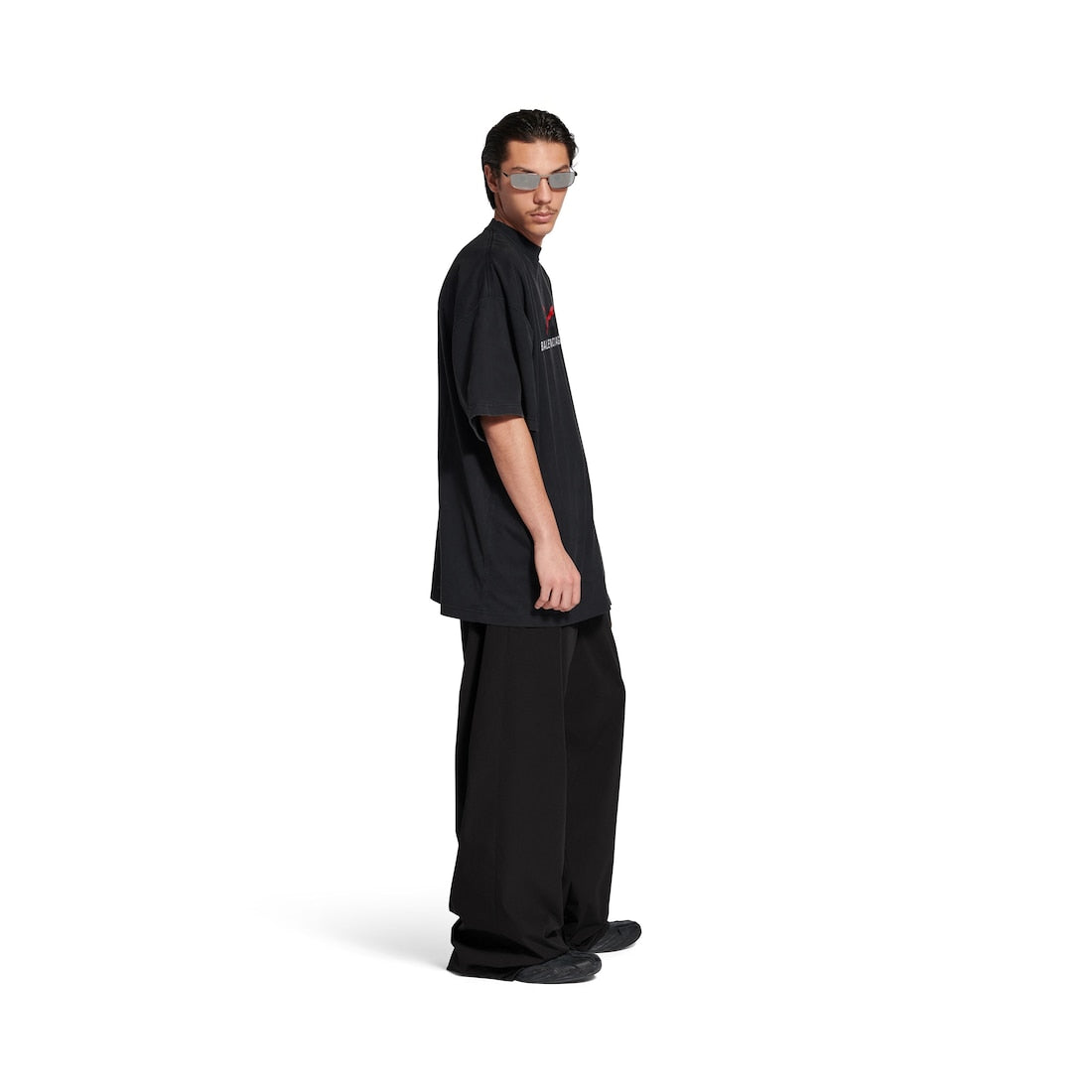 Balenciaga I Puma Oversized T-shirt in Black Faded