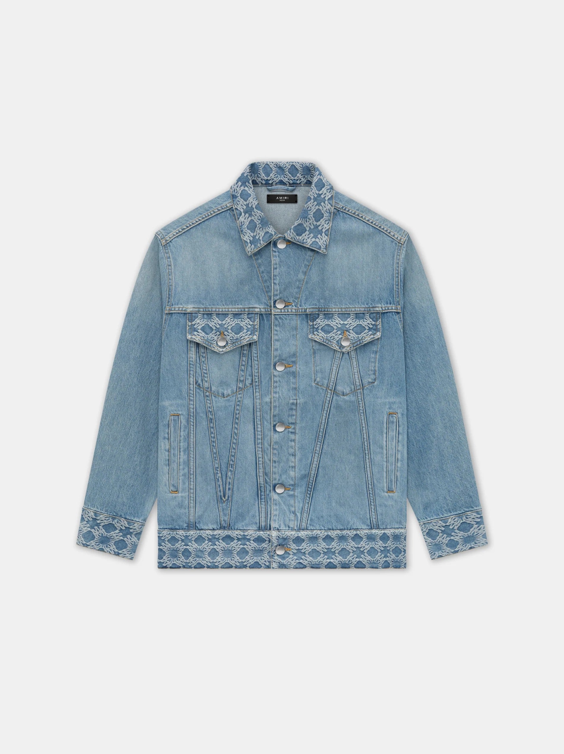 WOMEN'S MA QUAD JACQUARD OVERSIZED TRUCKER Stone Indigo