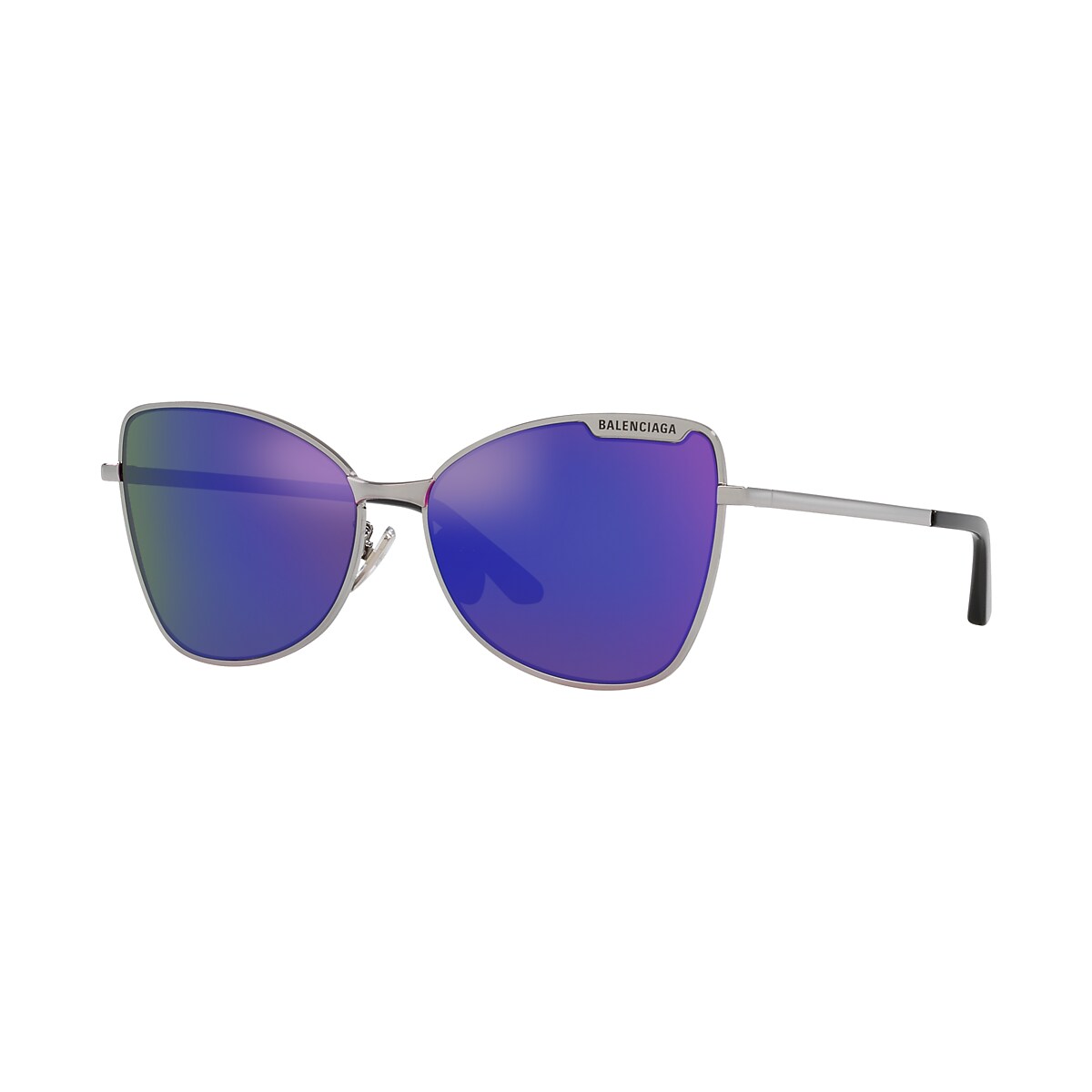 BALENCIAGA BB0278S Silver - Women Sunglasses, Purple Lens