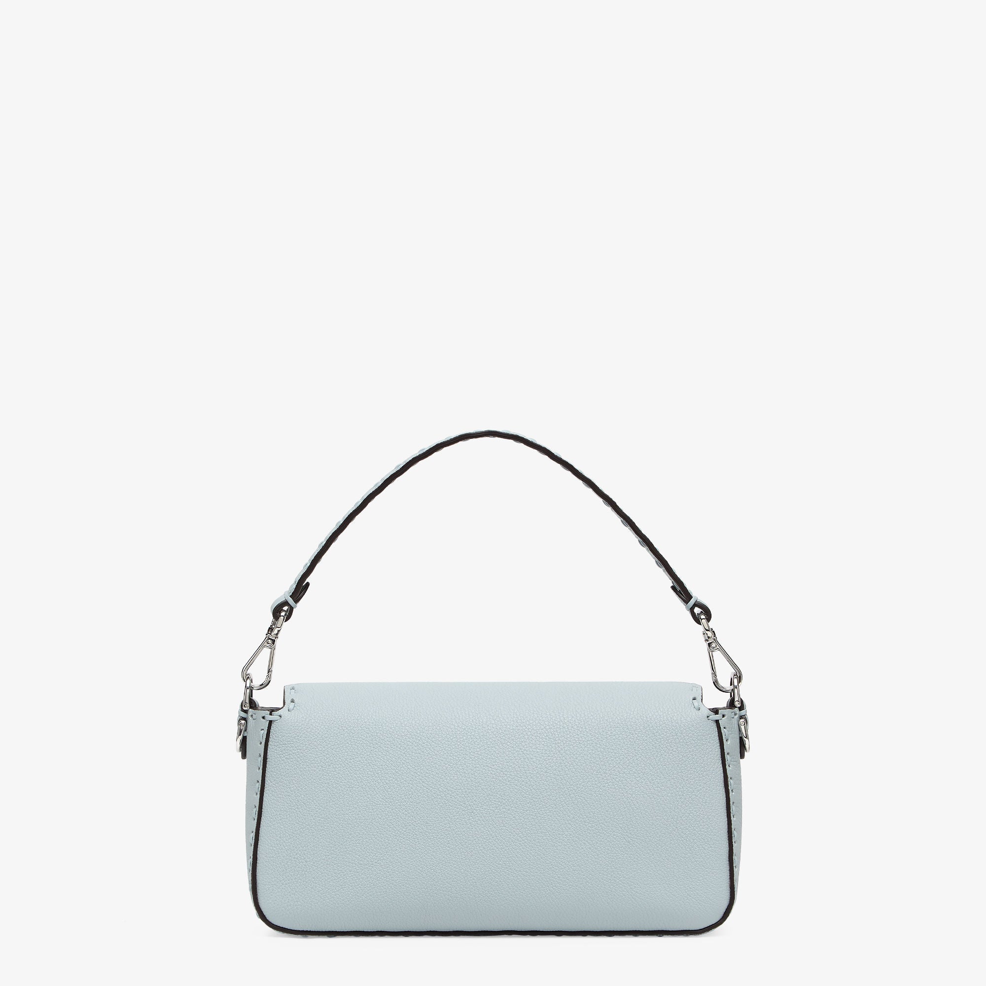 Baguette Light blue Selleria bag with 612 hand-sewn topstitches