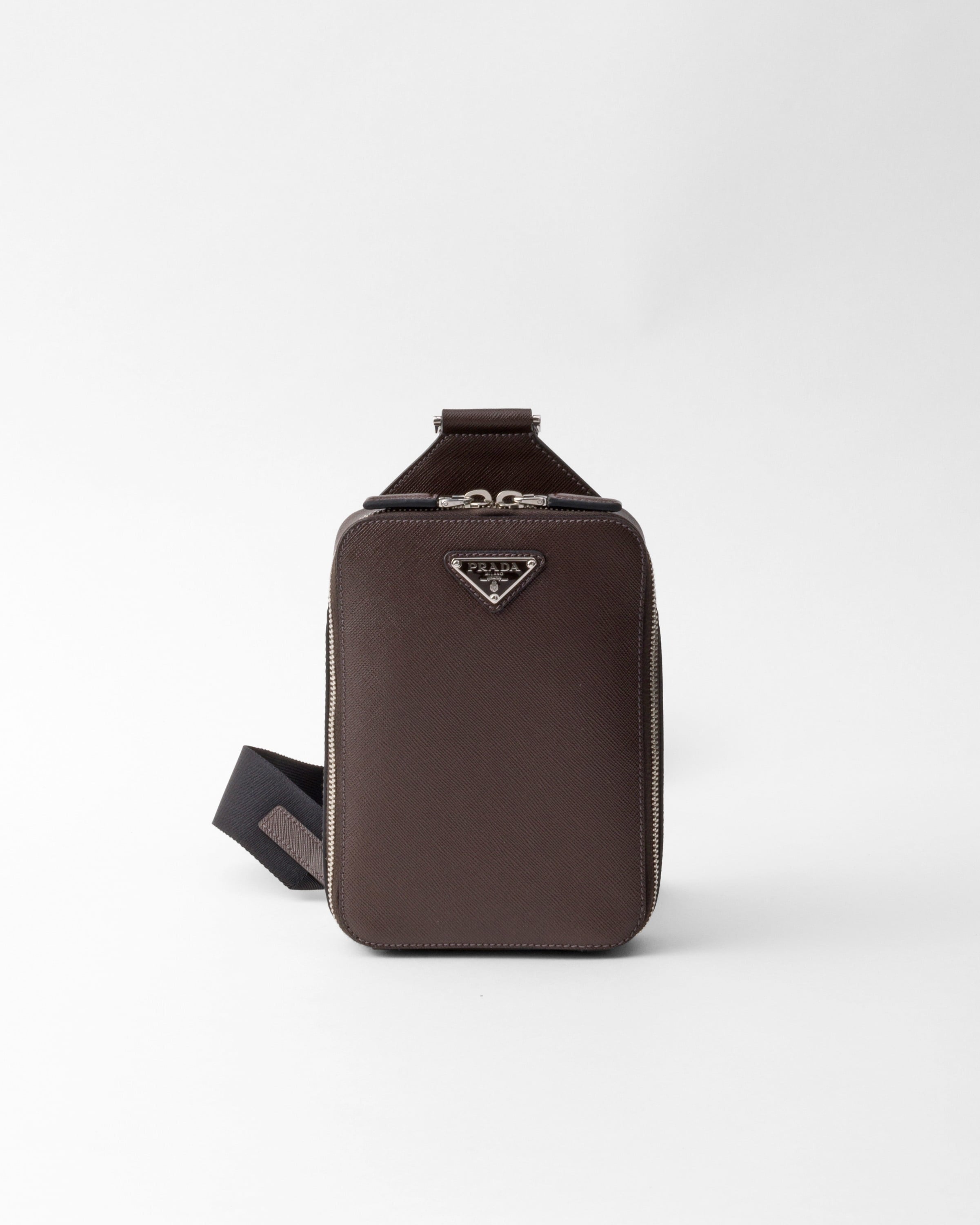 Prada Brique Saffiano leather bag Coffee