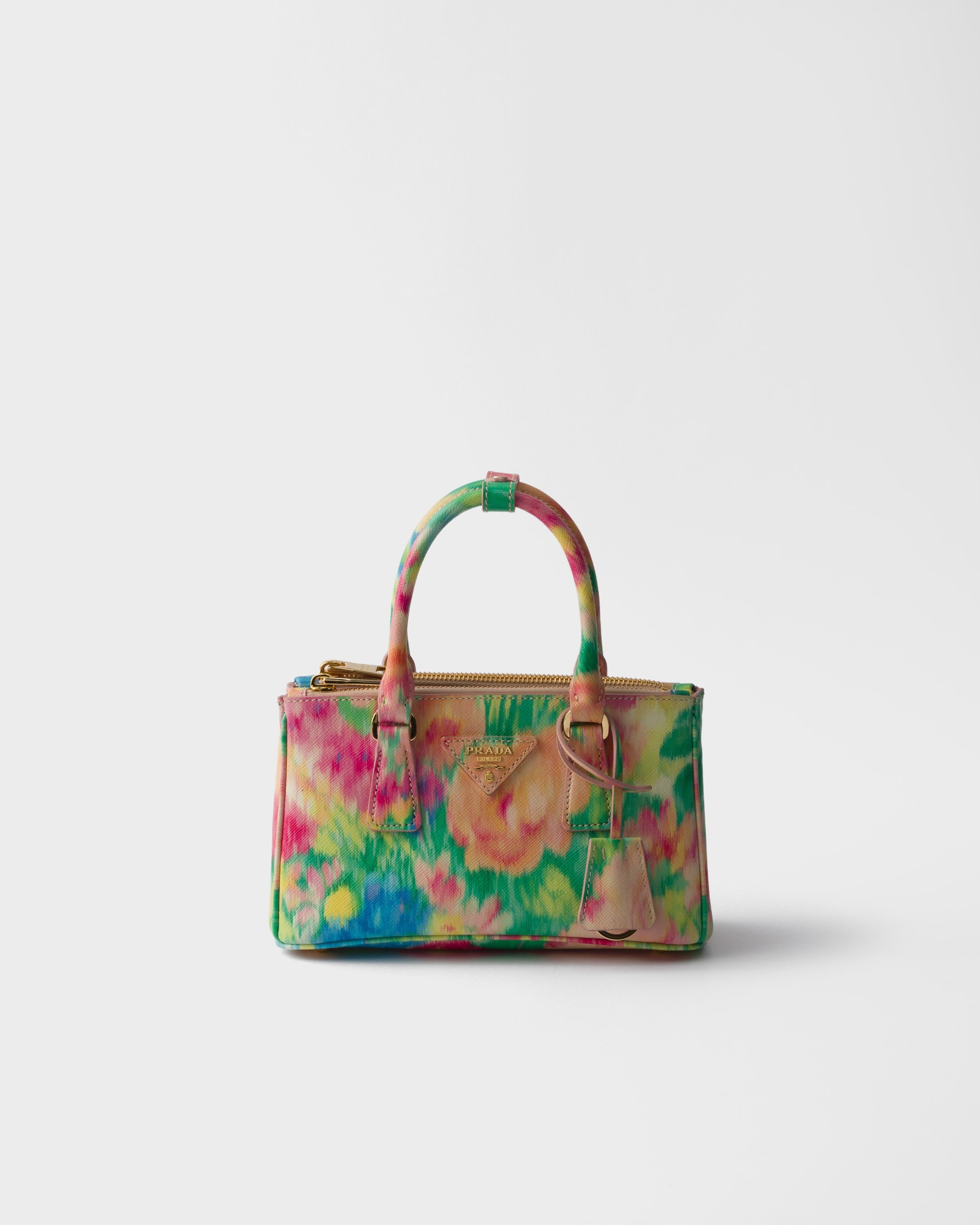 Prada Galleria printed Saffiano leather mini-bag Green
