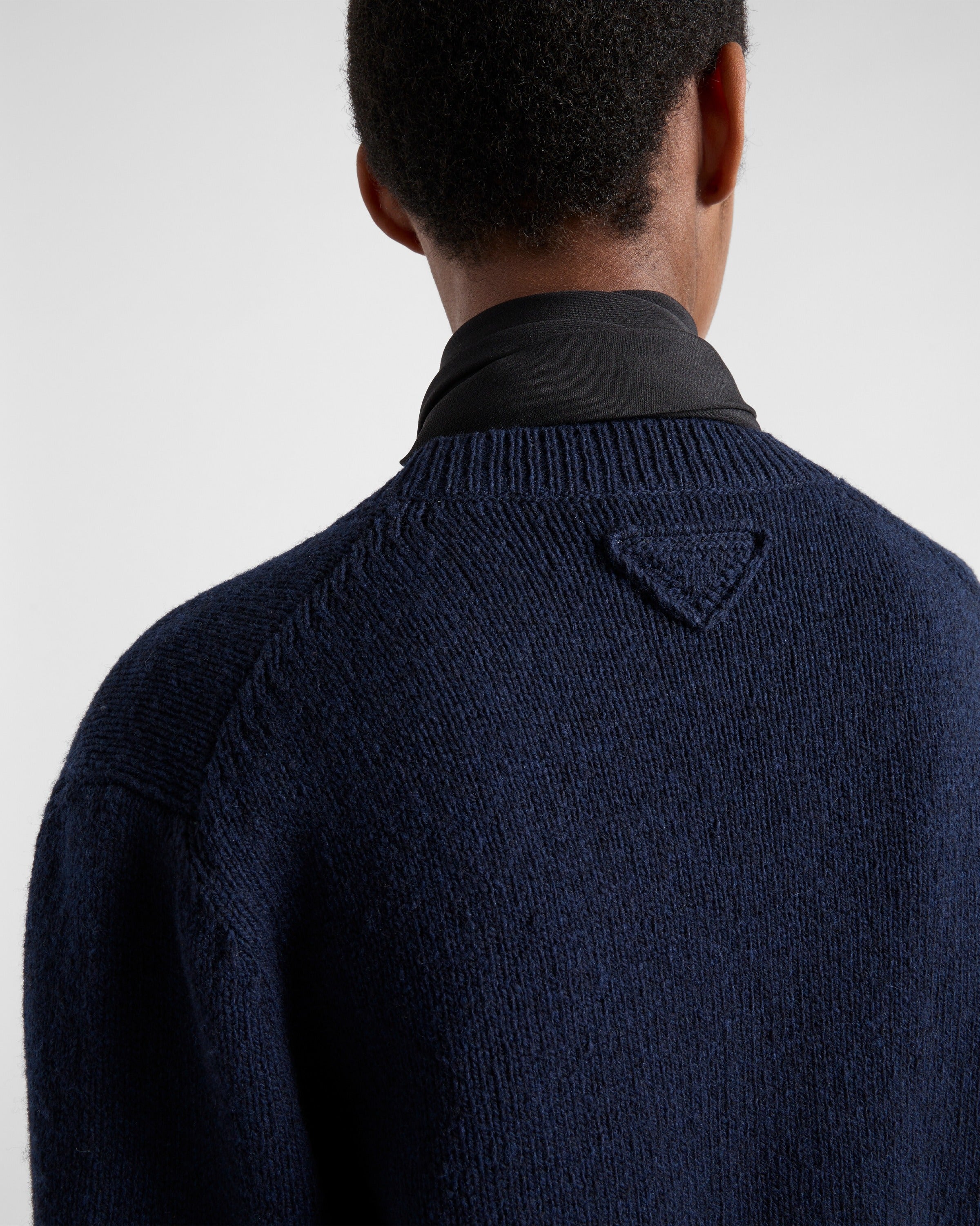 Wool cardigan Navy