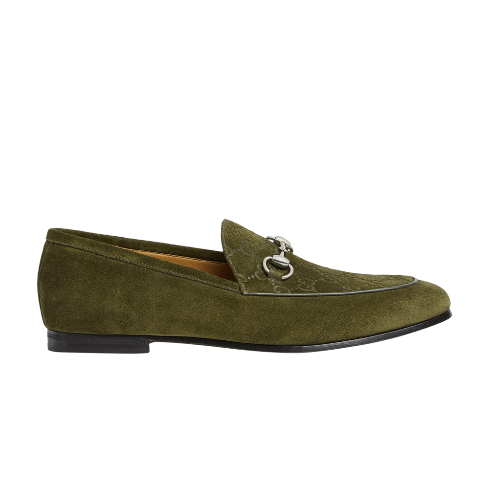 Gucci Horsebit Loafer 'Dark Green Suede'