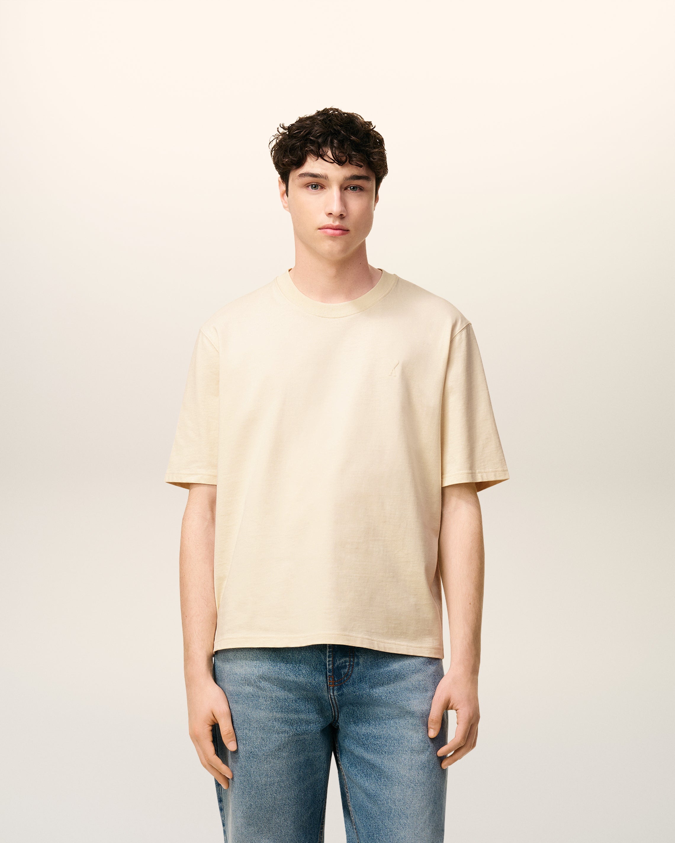 White Cotton Ami De Coeur T-shirt IVORY