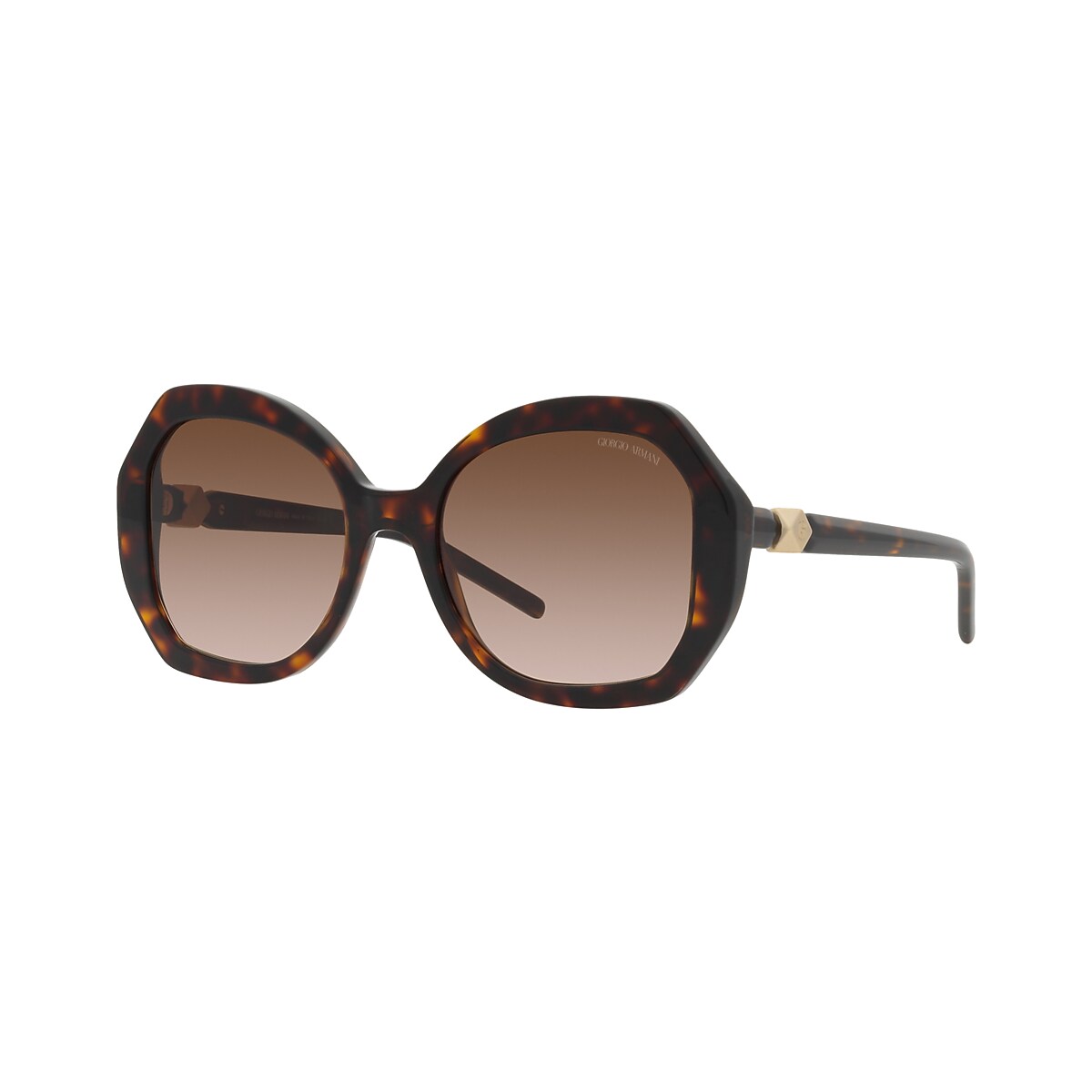 GIORGIO ARMANI AR8180 Havana - Women Sunglasses, Gradient Brown Lens