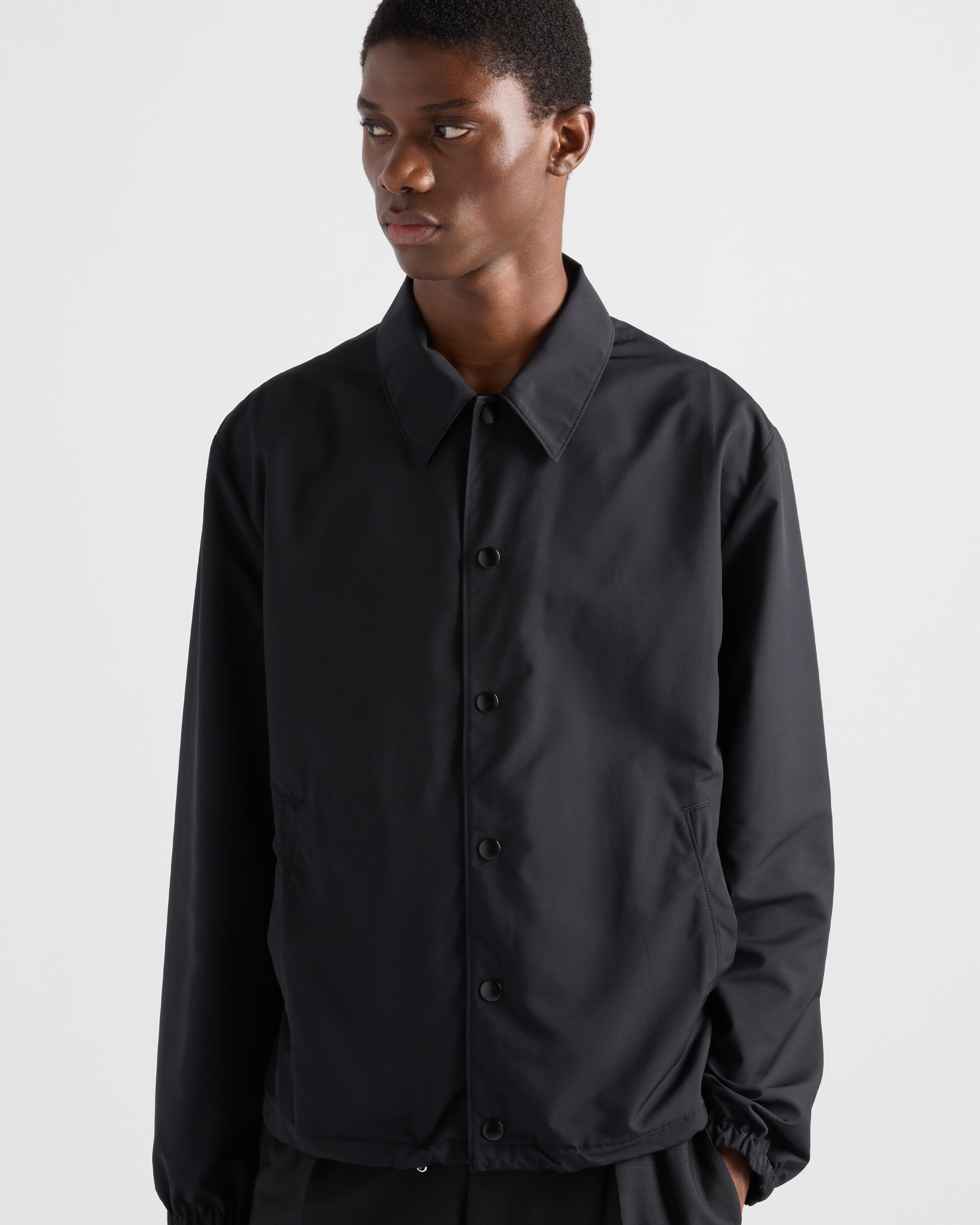 Wool blouson Black