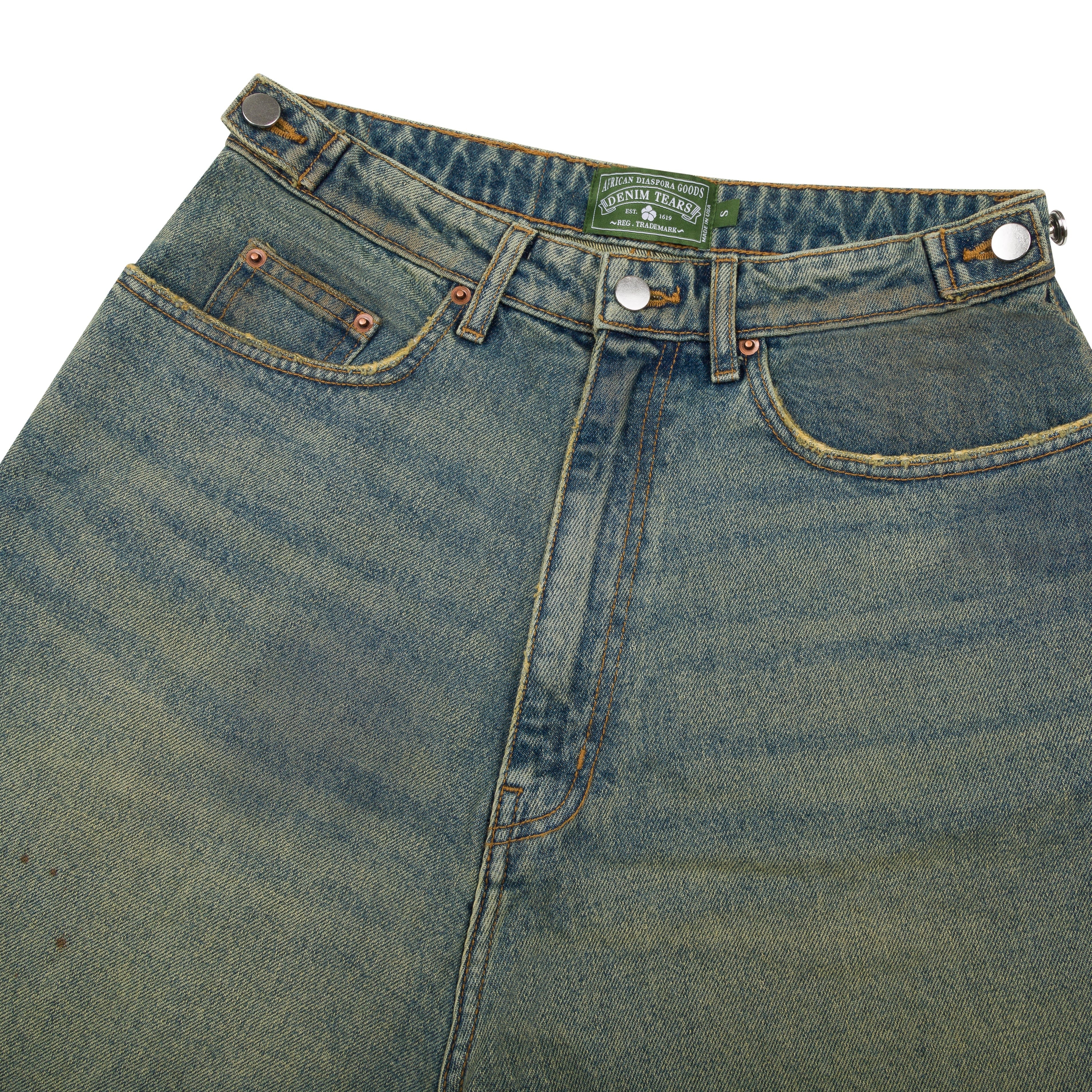 Dirty Wash Short Light Wash Light Wash