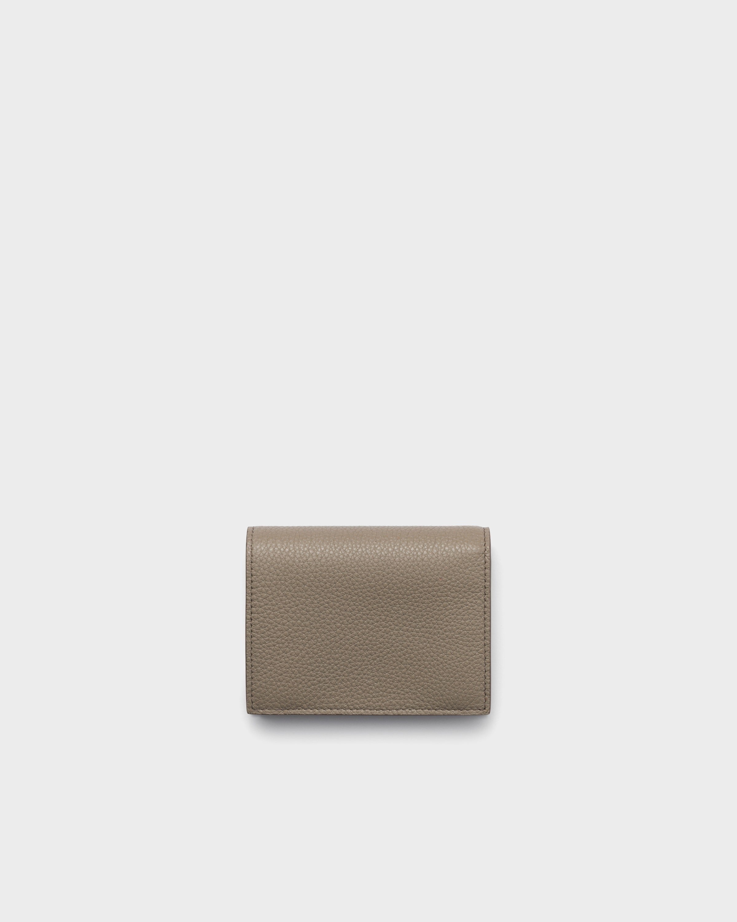 Small leather wallet Clay Grey