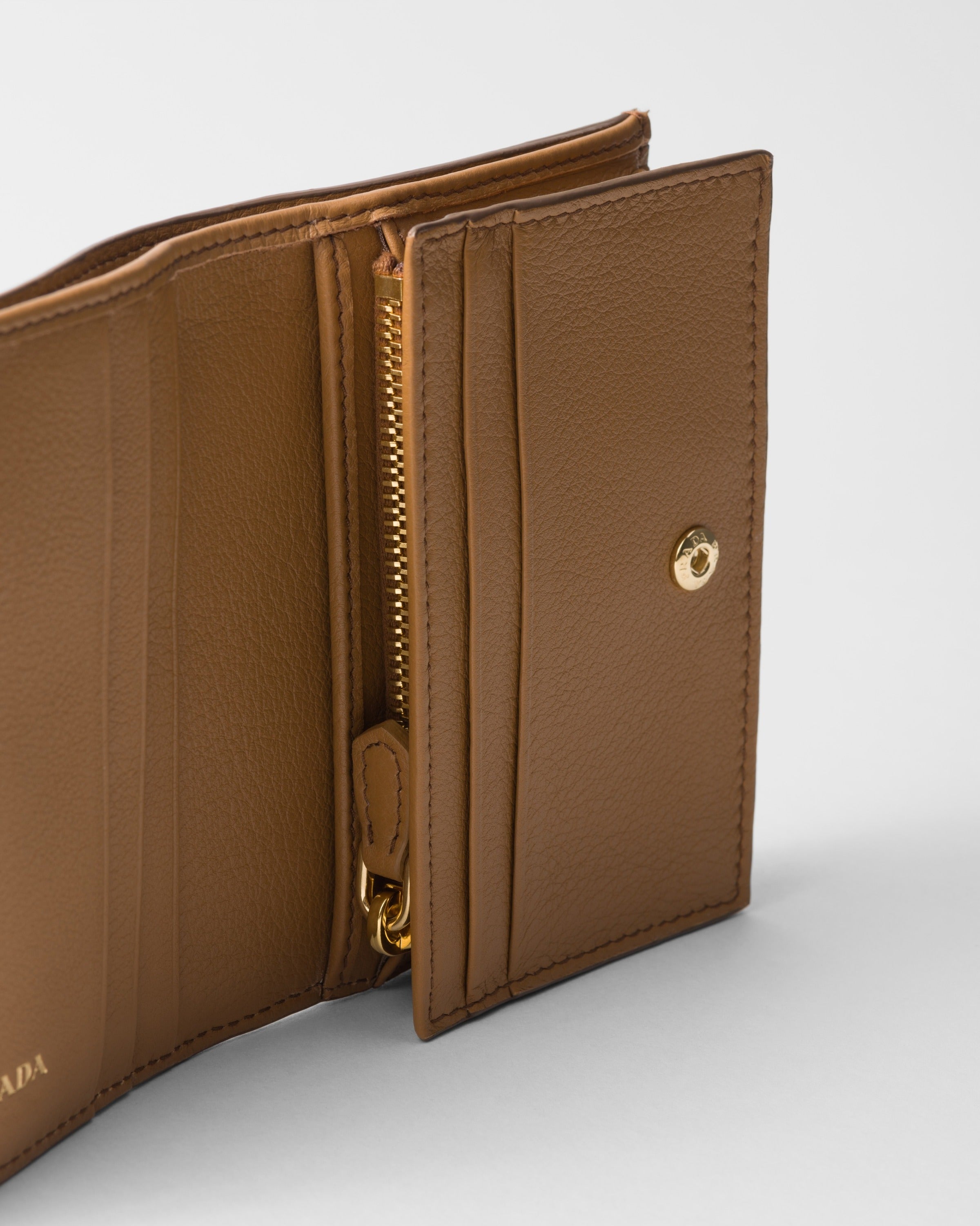 Small leather wallet Caramel