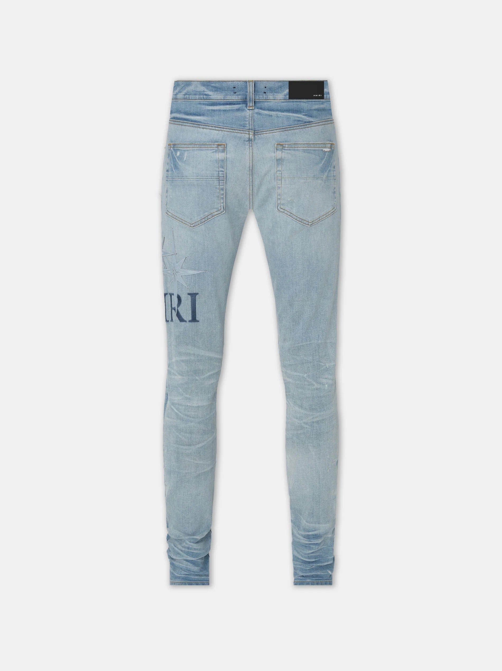 STARBURST APPLIQUE SKINNY JEAN PERFECT INDIGO