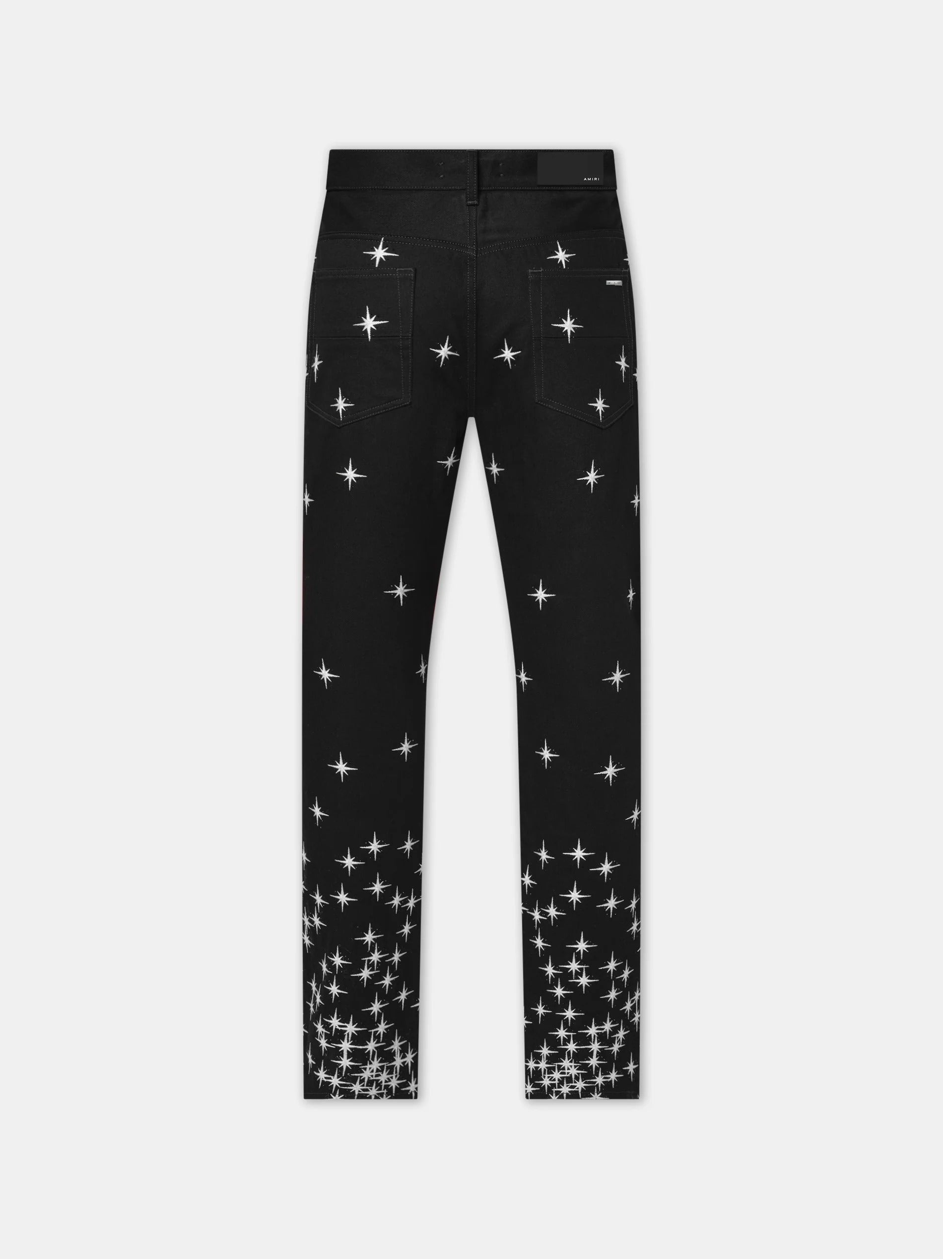 STARBURST CRYSTAL STRAIGHT JEAN BLACK OD