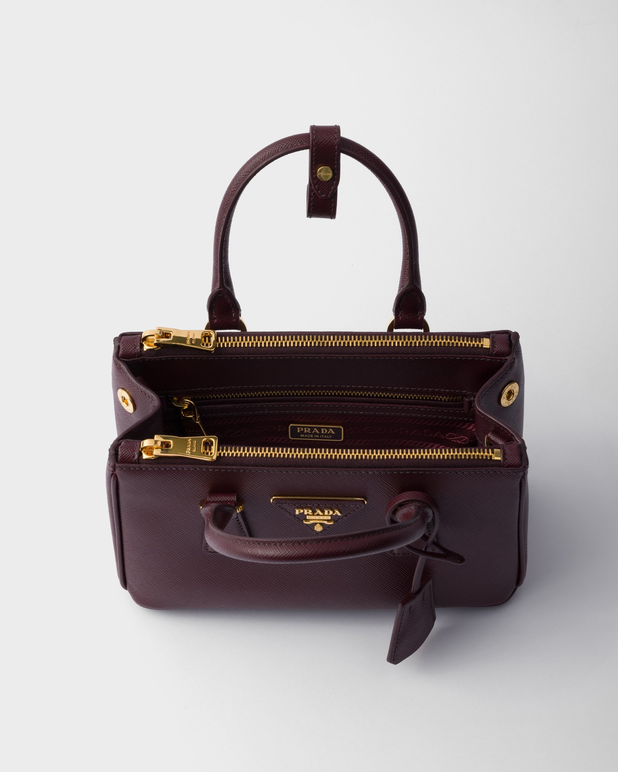 Prada Galleria Saffiano leather mini-bag Burgundy