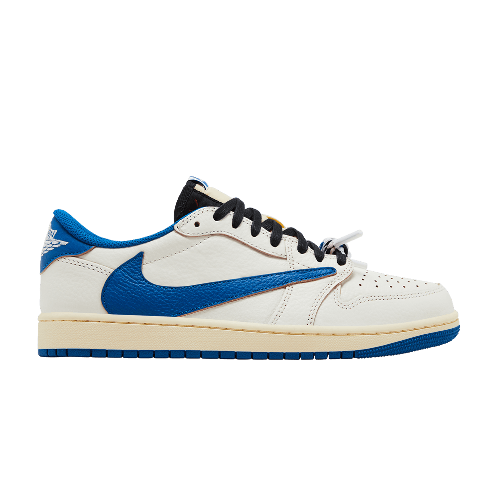 Jordan 1 Retro Low OG SP Fragment x Travis Scott Sail Military Blue