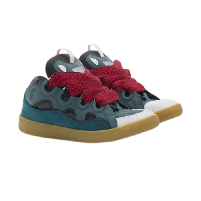 Lanvin Leather Curb Blue Grey