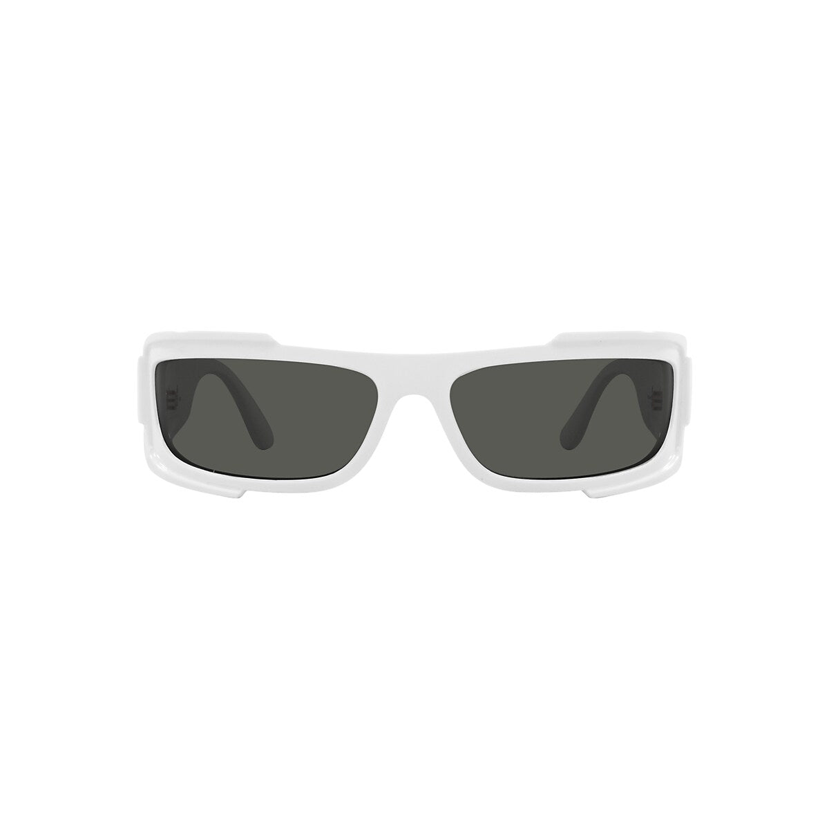 VERSACE VE4446 White - Men Luxury Sunglasses, Dark Grey Lens