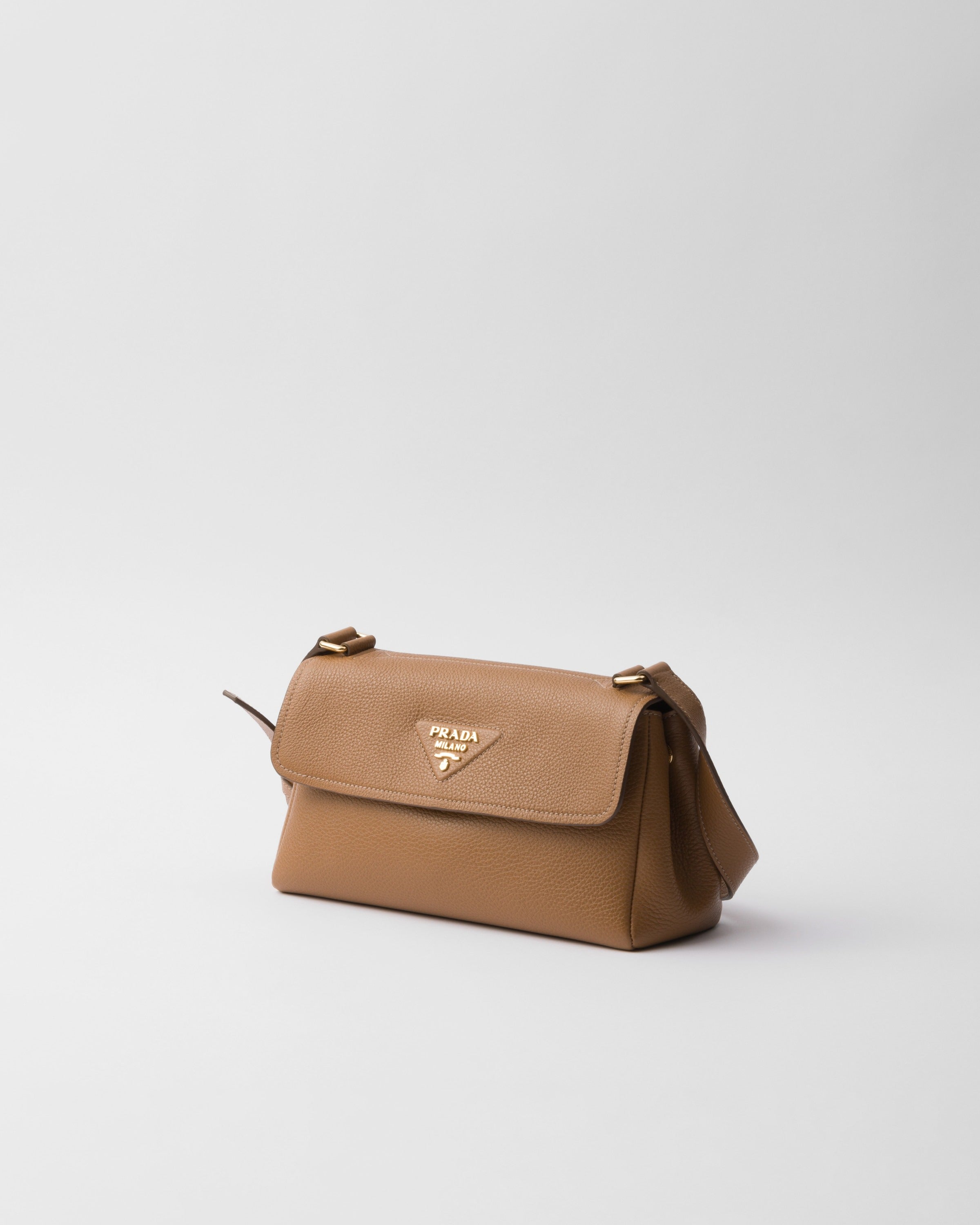 Small leather shoulder bag Caramel