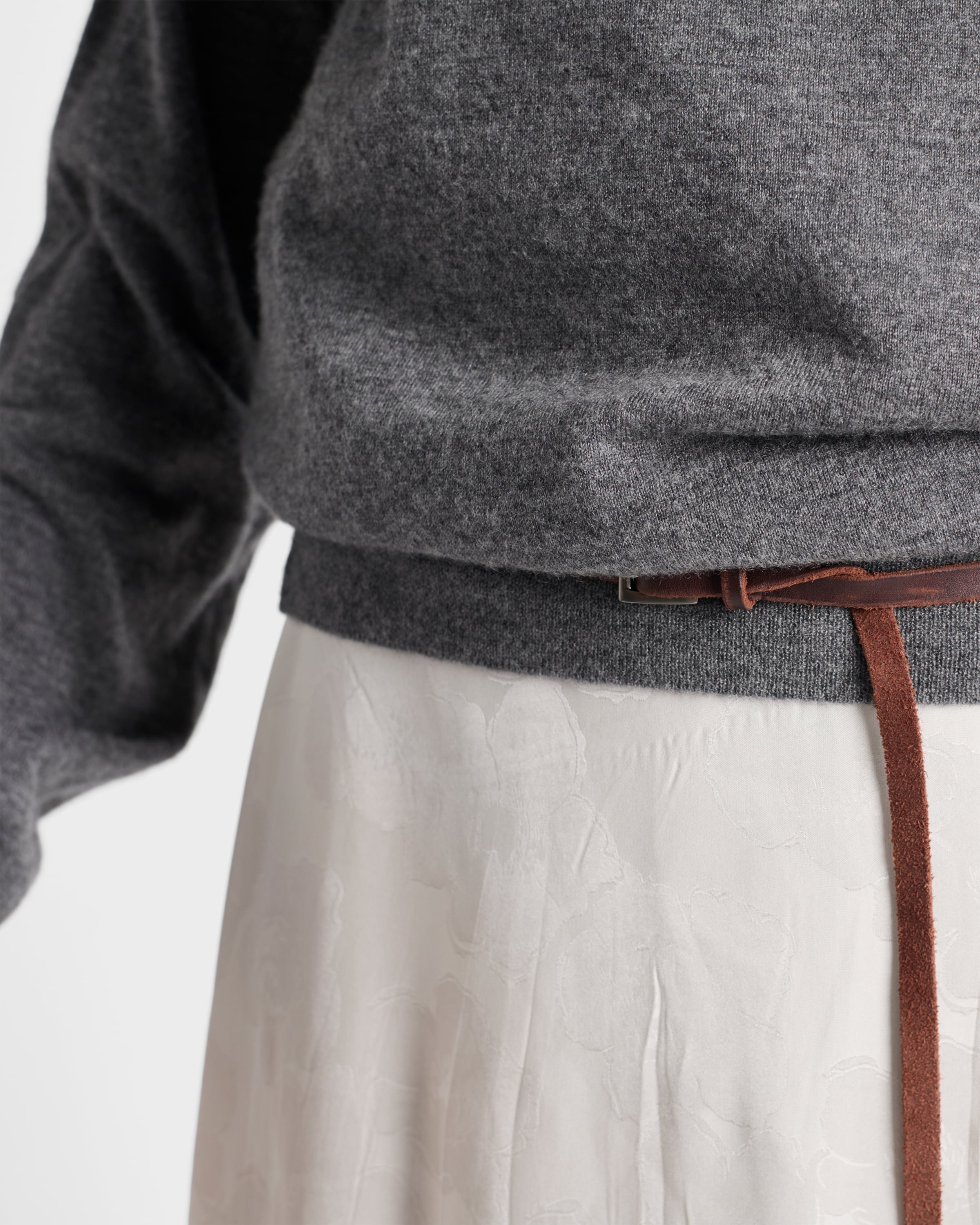 Cashmere crew-neck sweater Slate Gray