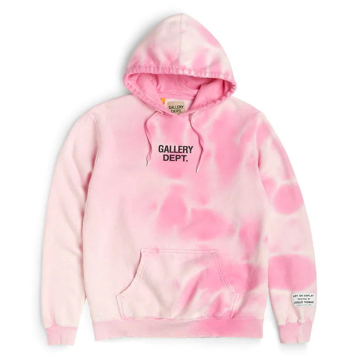 Gallery Dept. Sunfaded Center Logo Hoodie Pink
