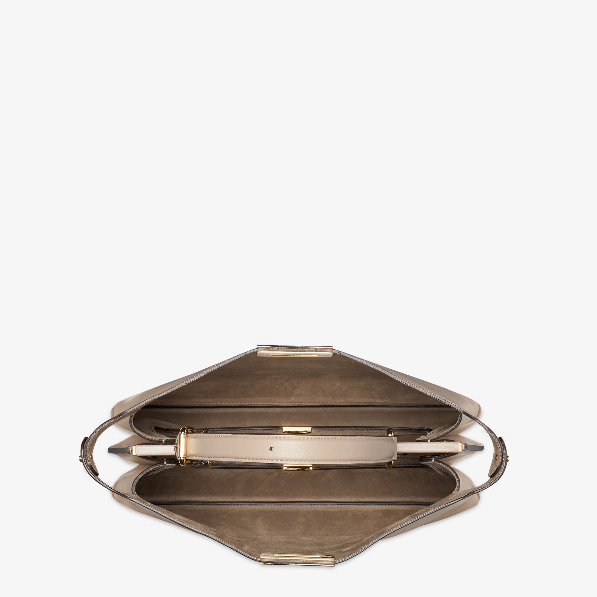 Peekaboo Soft Large Dove gray leather bag