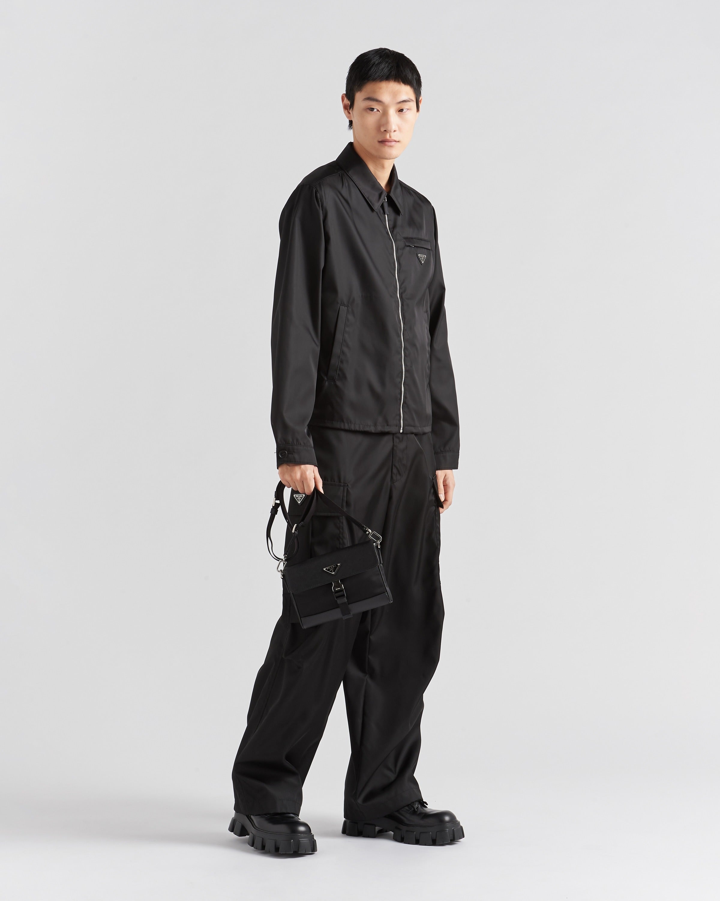 Re-Nylon blouson jacket Black