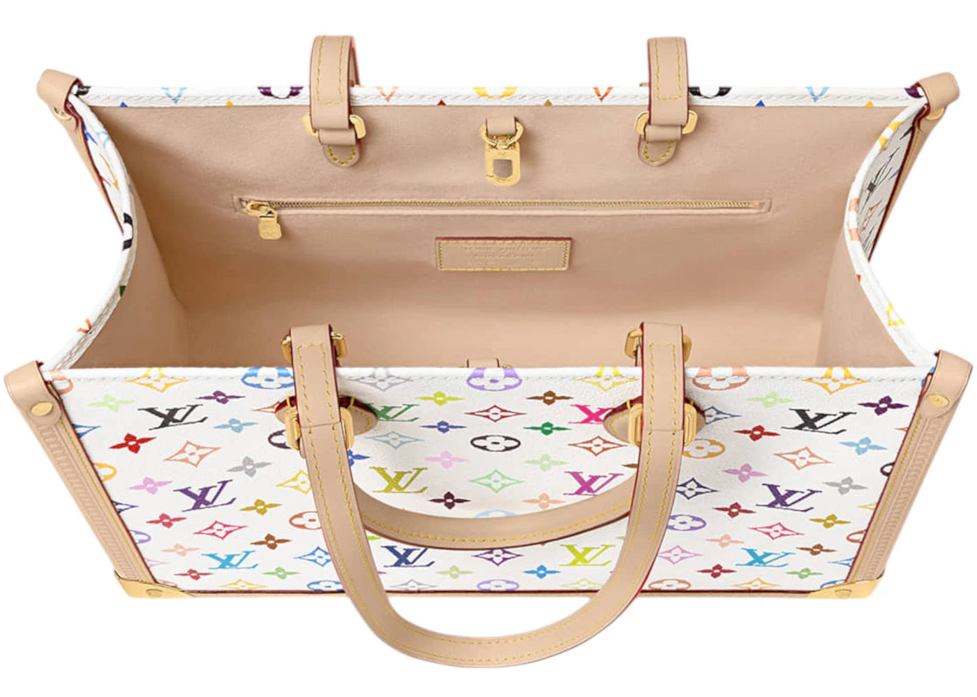 Louis Vuitton x Takashi Murakami OnTheGo MM White Multicolored