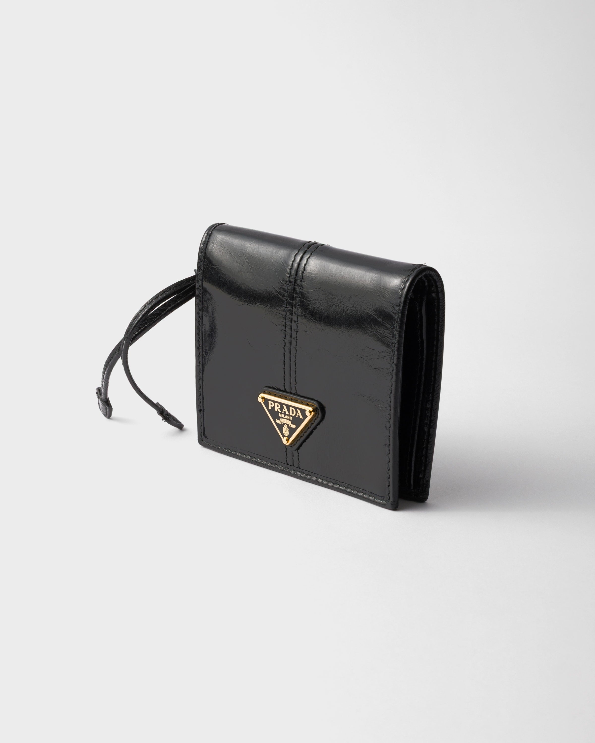 Small leather wallet Black