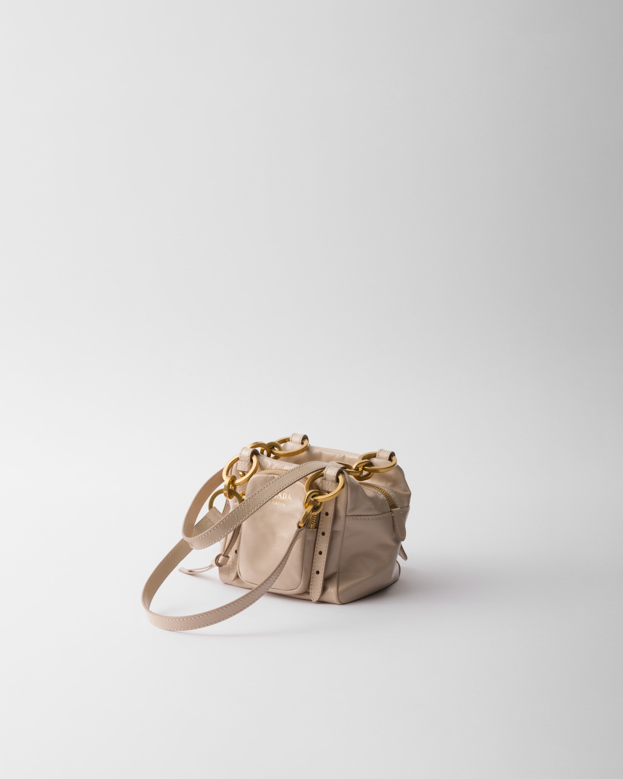 Prada Dangle leather top-handle mini-bag Powder Pink