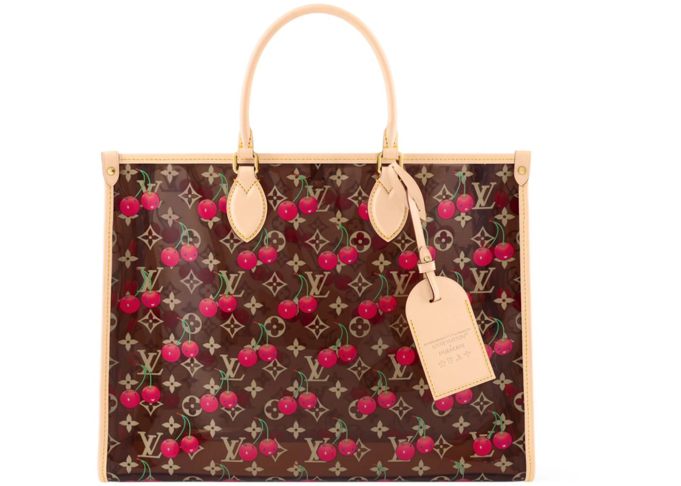 Louis Vuitton x Takashi Murakami Cherry OnTheGo GM Crystal Monogram