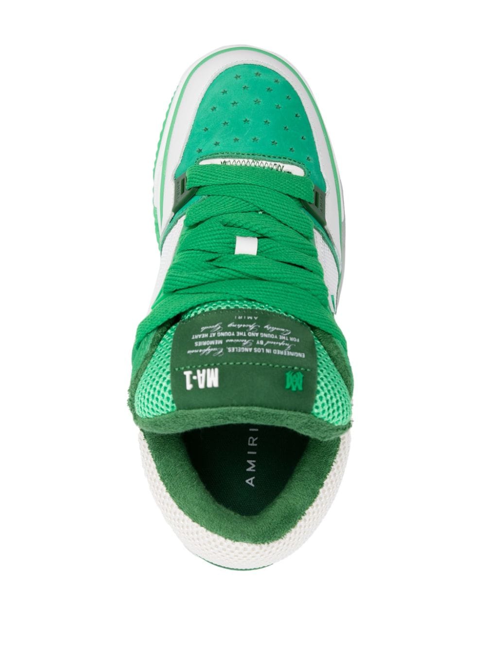 MA-1 panelled leather sneakers