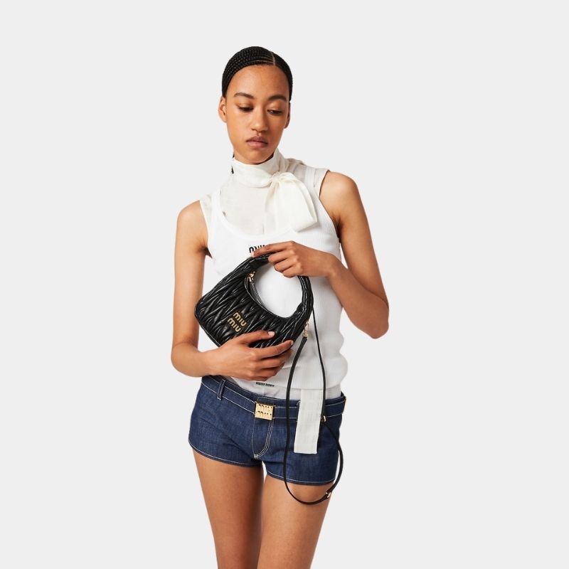 Wander Matelasse Nappa Leather Hobo Bag